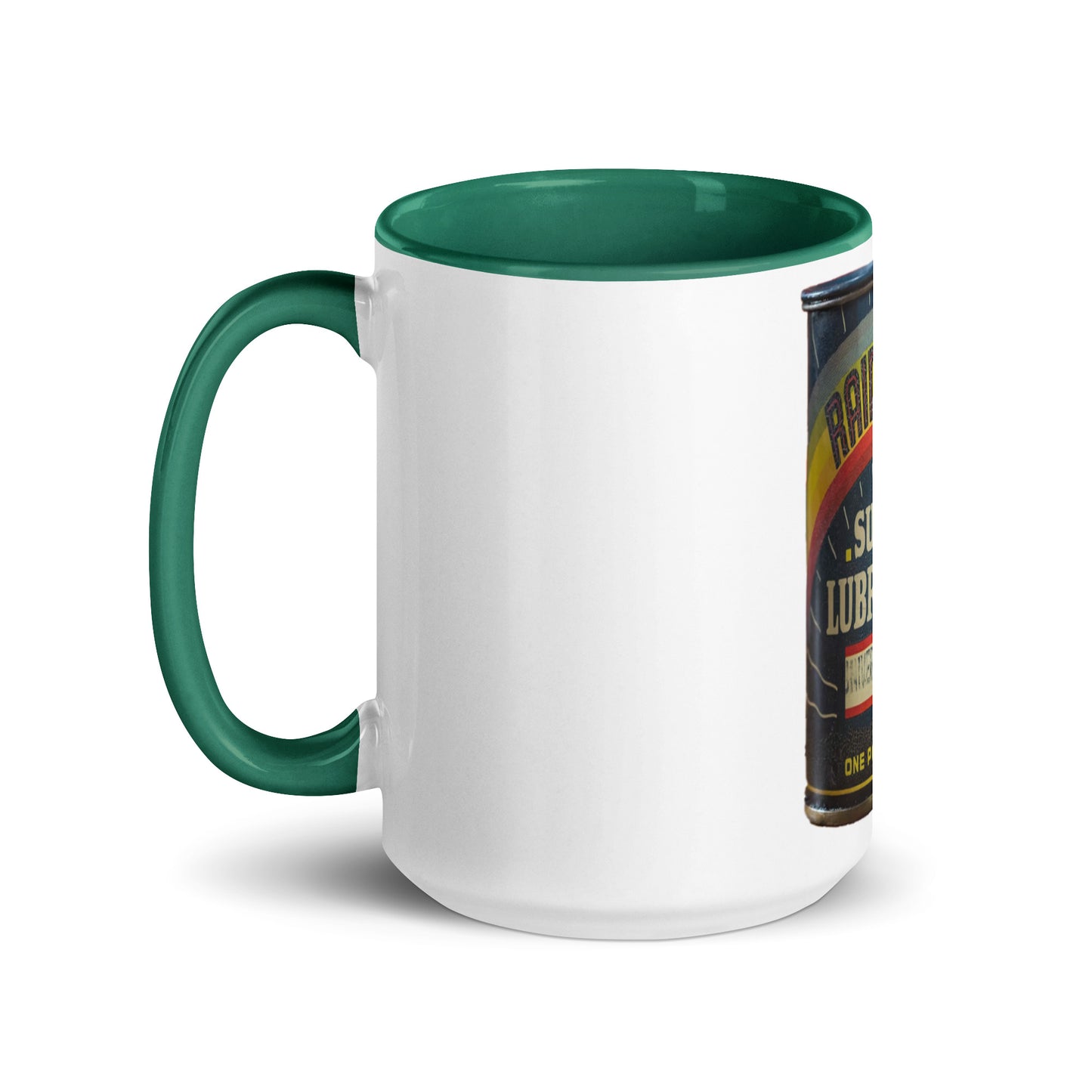 Vintage Grease Soup Can Style Mug with Color Inside