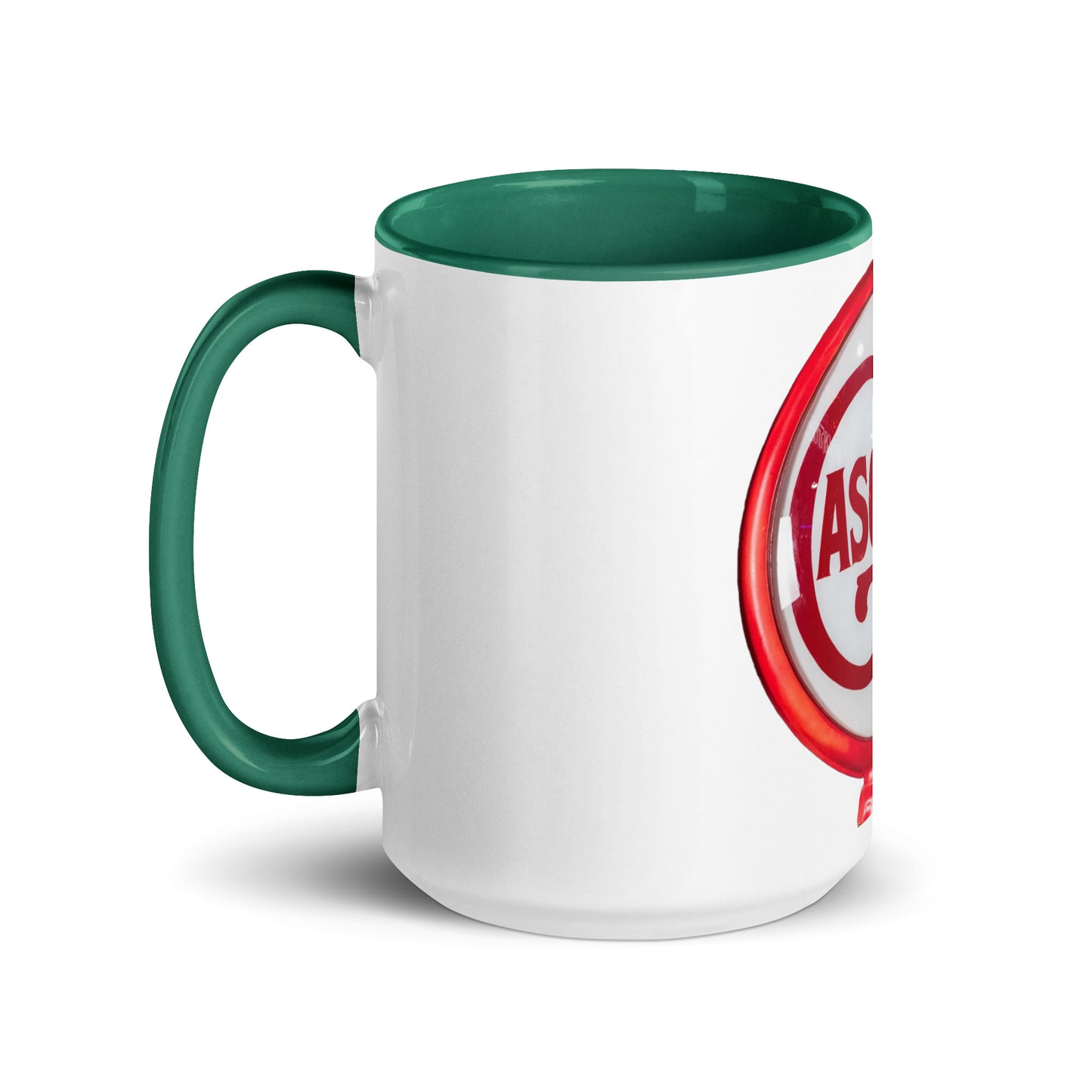 Vintage Gas Globe design Mug with Color Inside