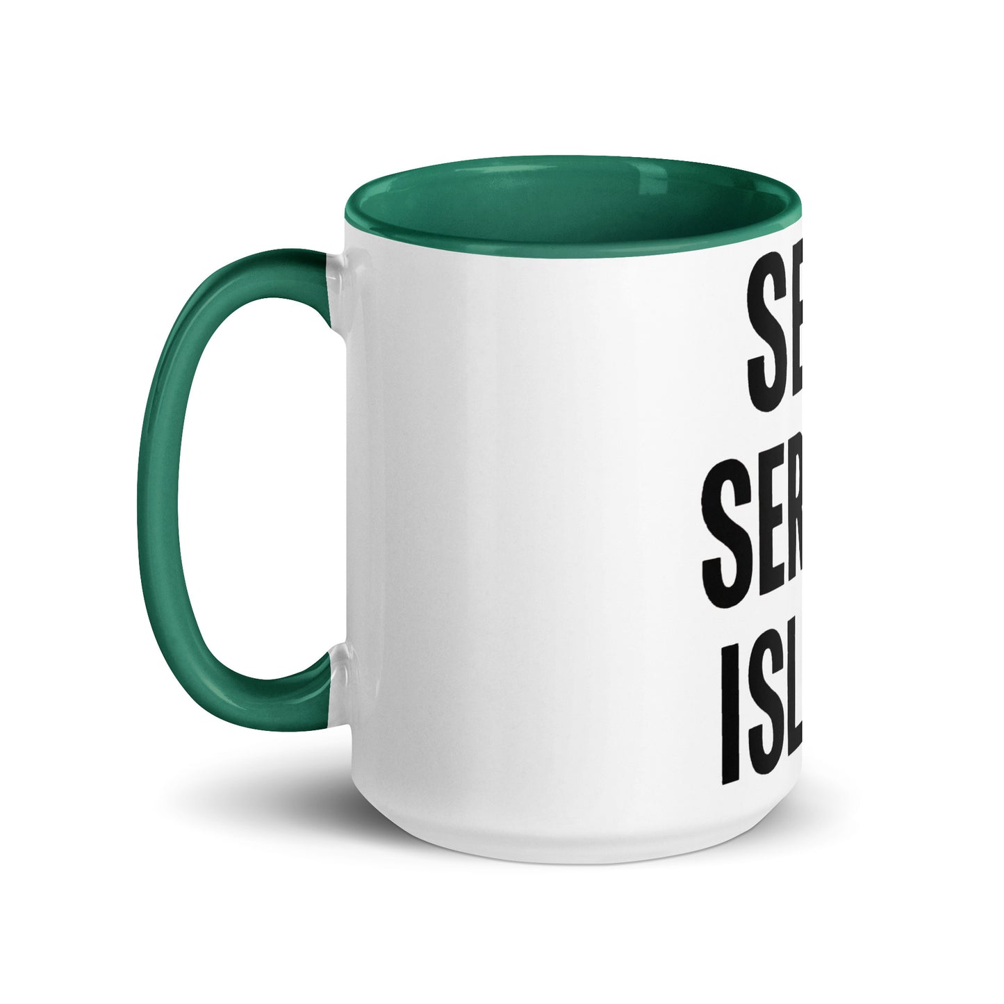 Self Service Island Design Mug with Color Inside