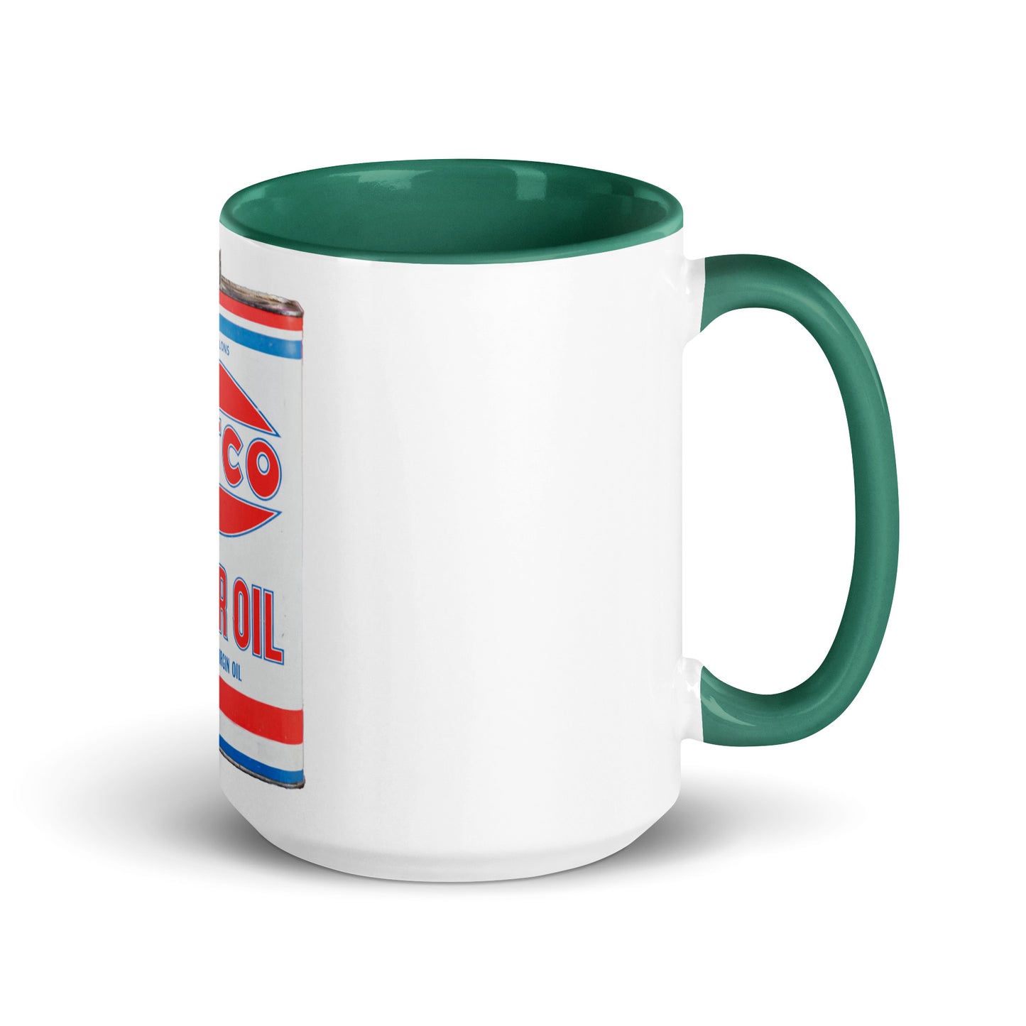 Vintage Petco Oil Can Mug with Color Inside