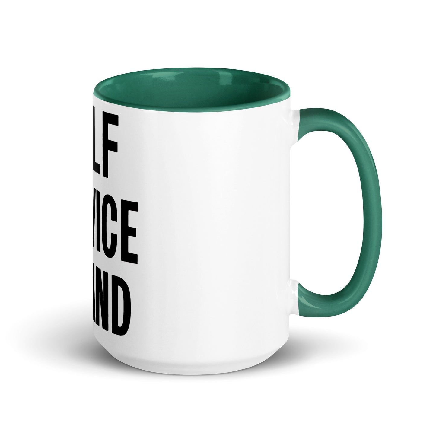 Self Service Island Design Mug with Color Inside