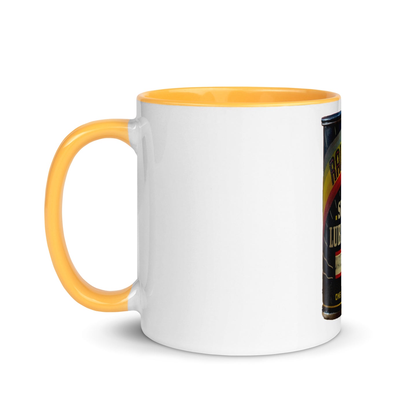Vintage Grease Soup Can Style Mug with Color Inside