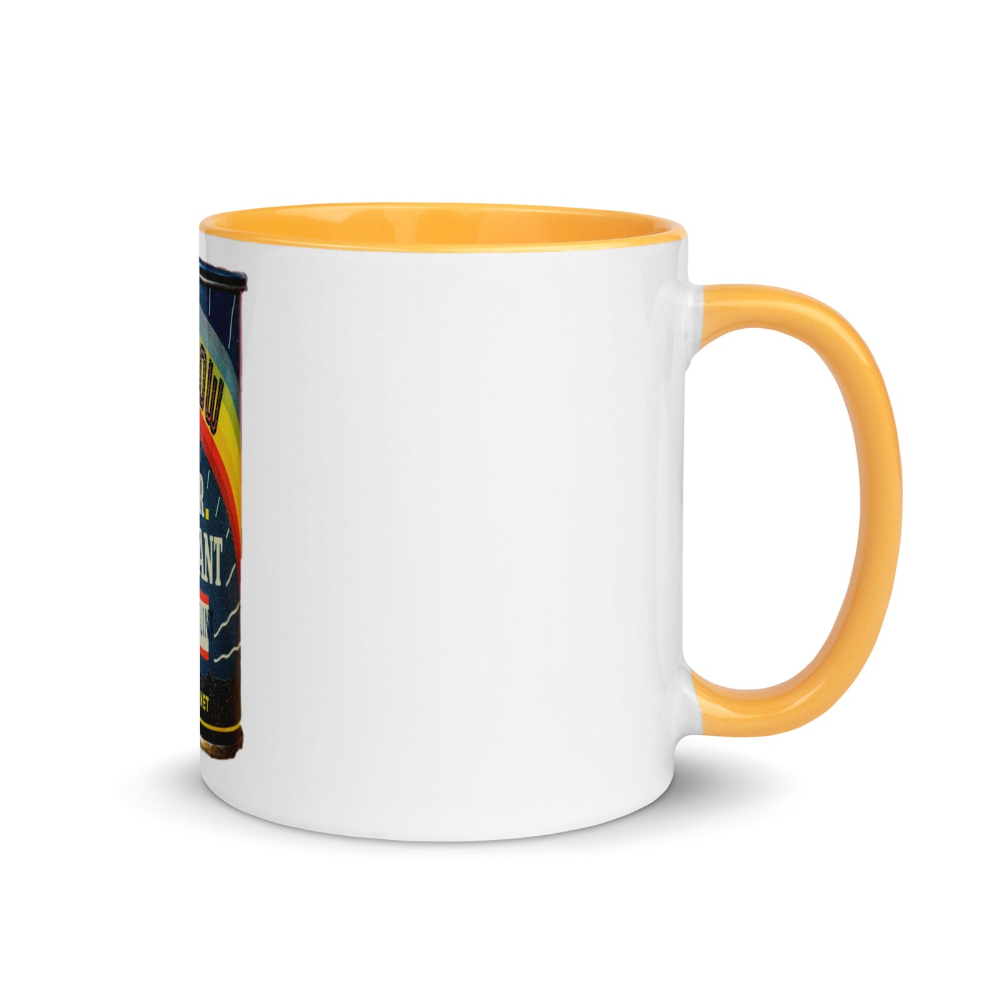 Vintage Grease Soup Can Style Mug with Color Inside