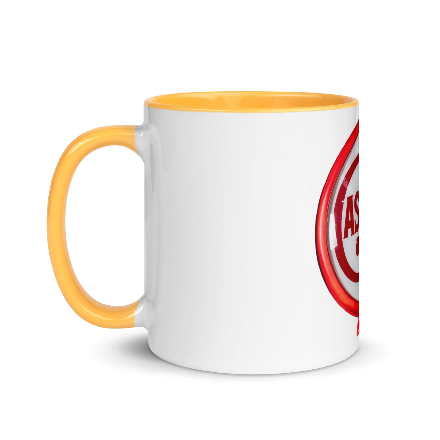 Vintage Gas Globe design Mug with Color Inside