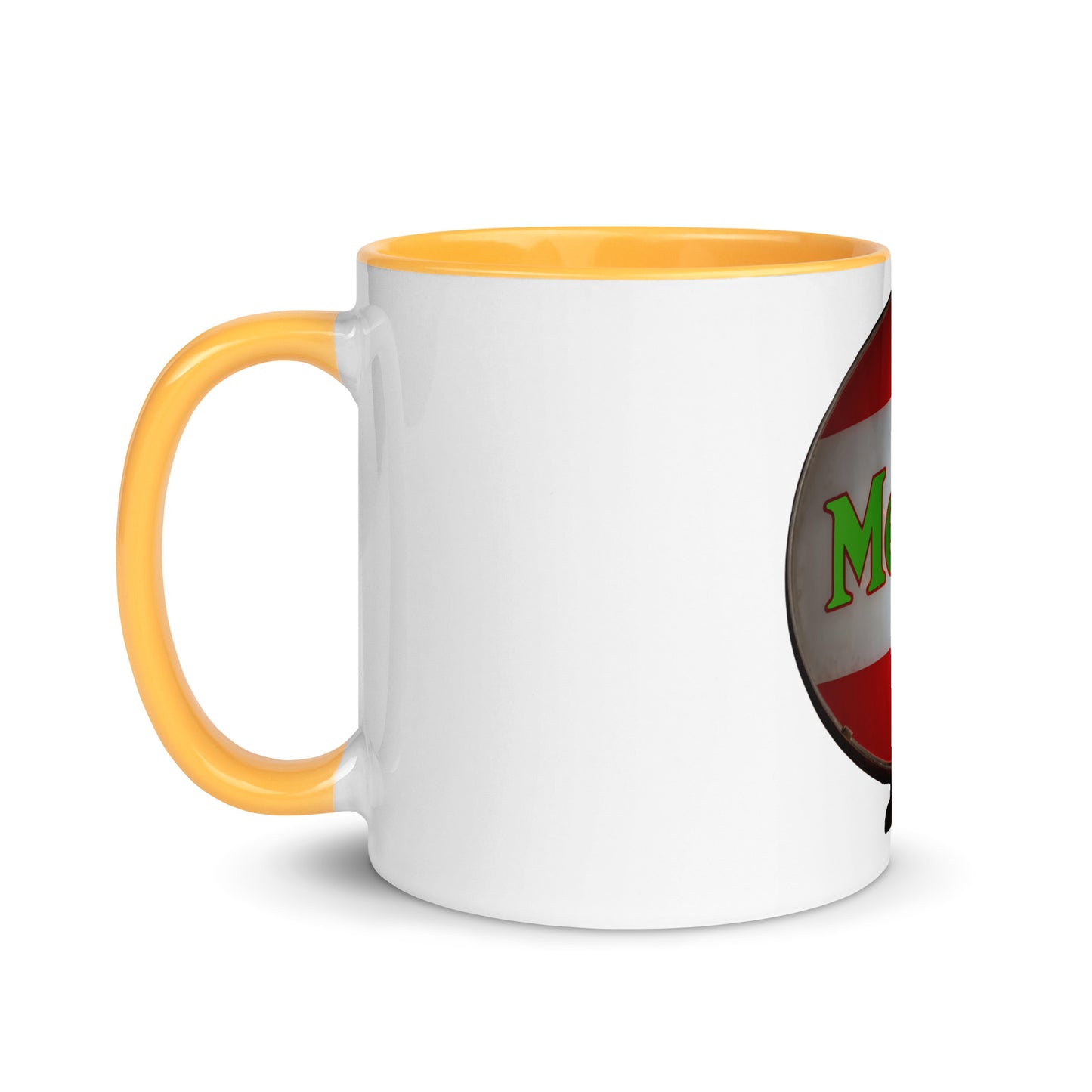 Retro Metro Globe Style Mug with Color Inside