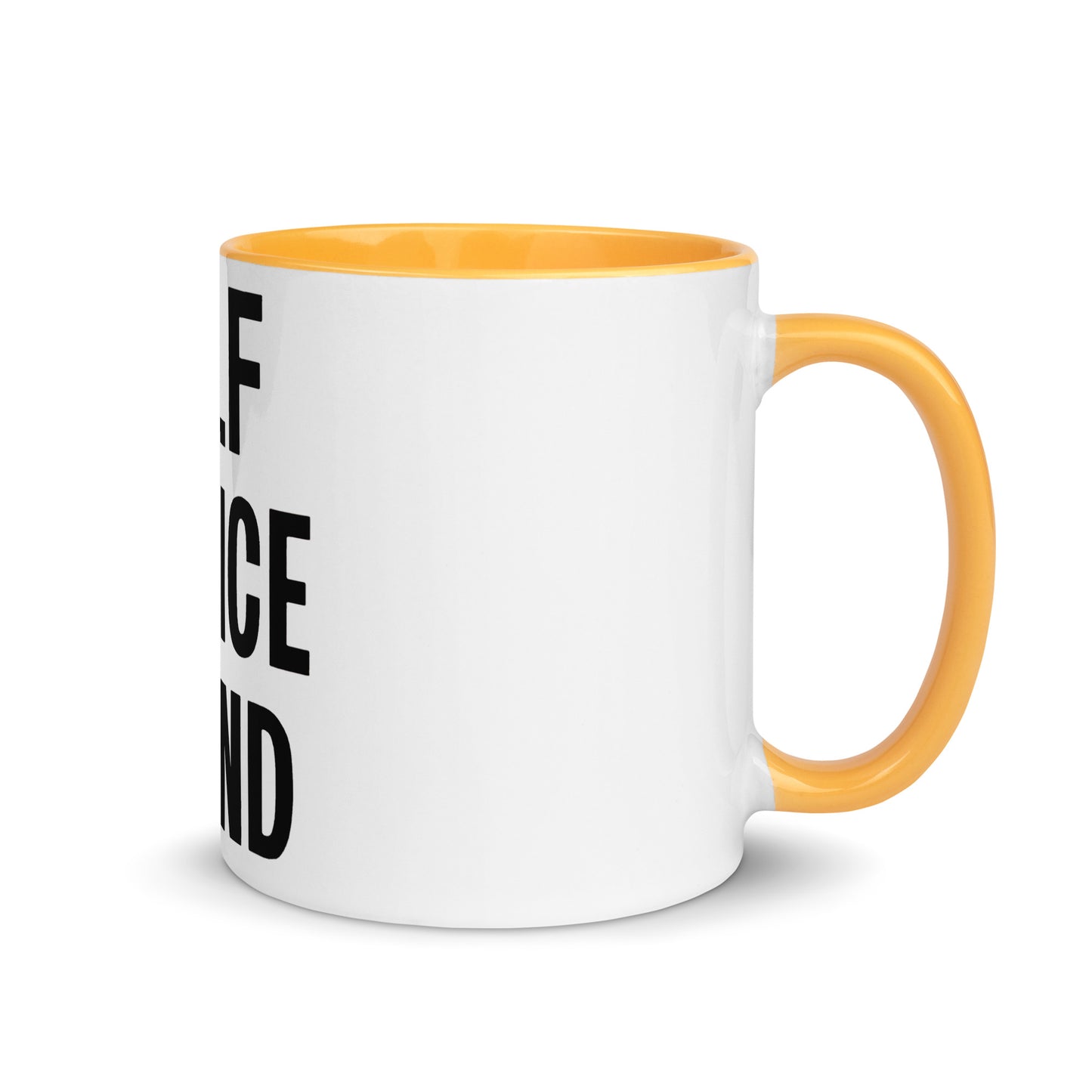 Self Service Island Design Mug with Color Inside