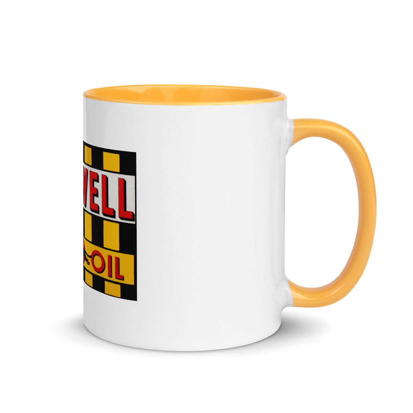 Retro Speedway Tin Syle Mug with Color Inside