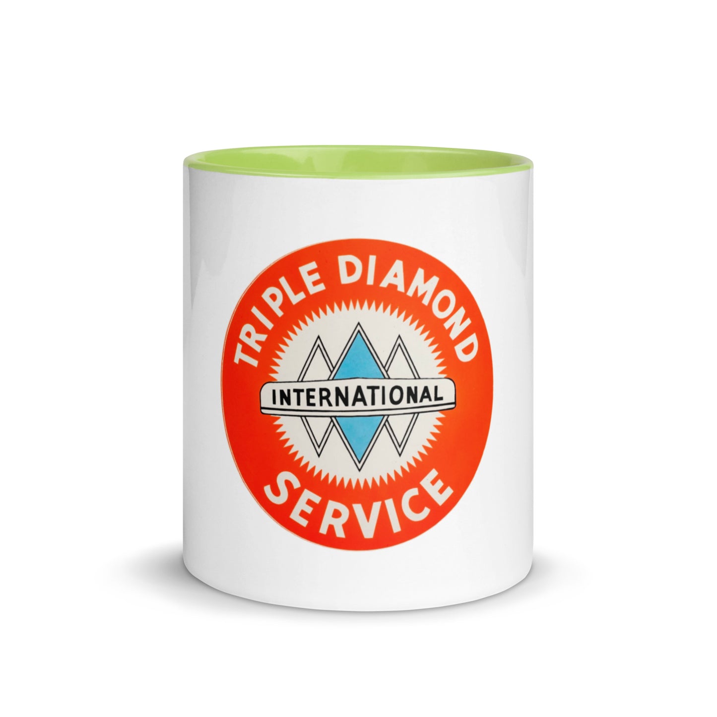 Triple Diamond Service Tin Style Mug with Color Inside