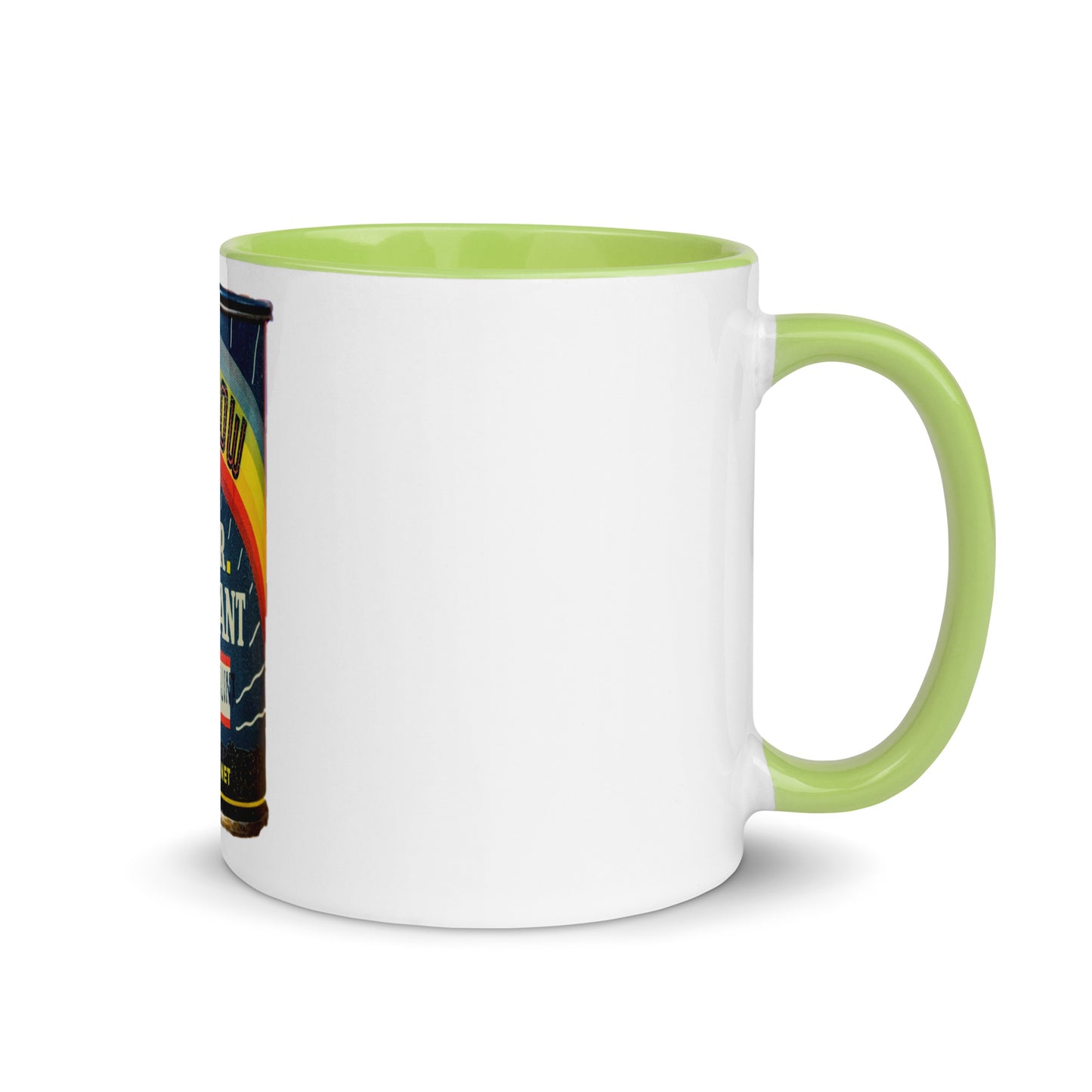 Vintage Grease Soup Can Style Mug with Color Inside