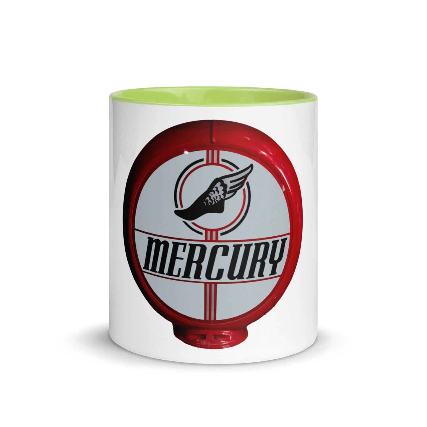 Retro Mercury Gas Globe Style Mug with Color Inside