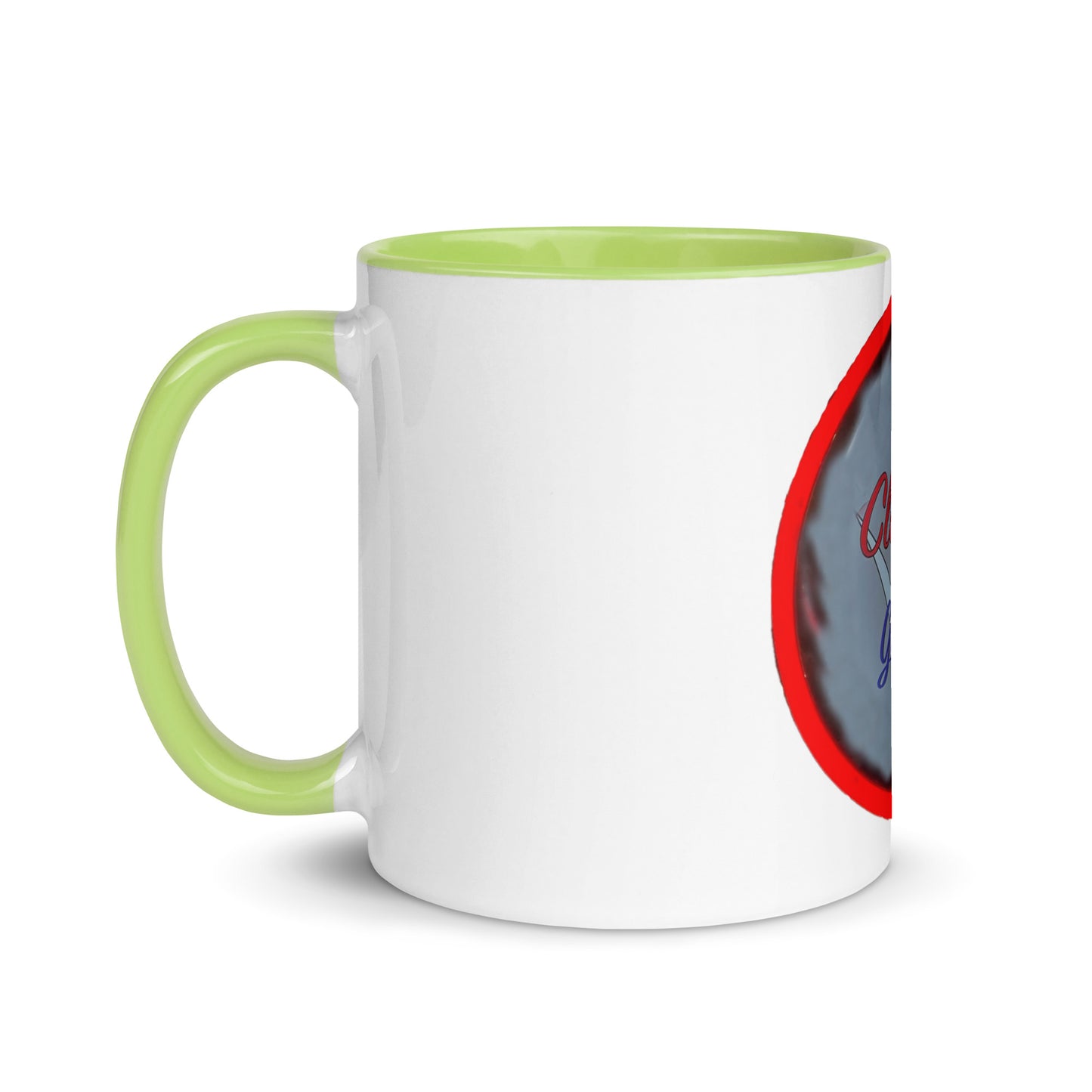 Classic Car Garage Neon Graffiti Style Mug with Color Inside