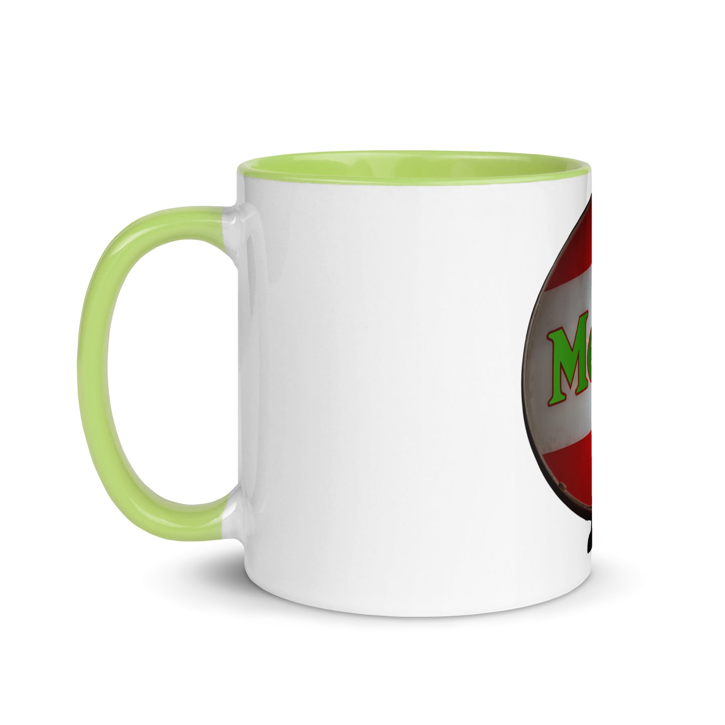 Retro Metro Globe Style Mug with Color Inside