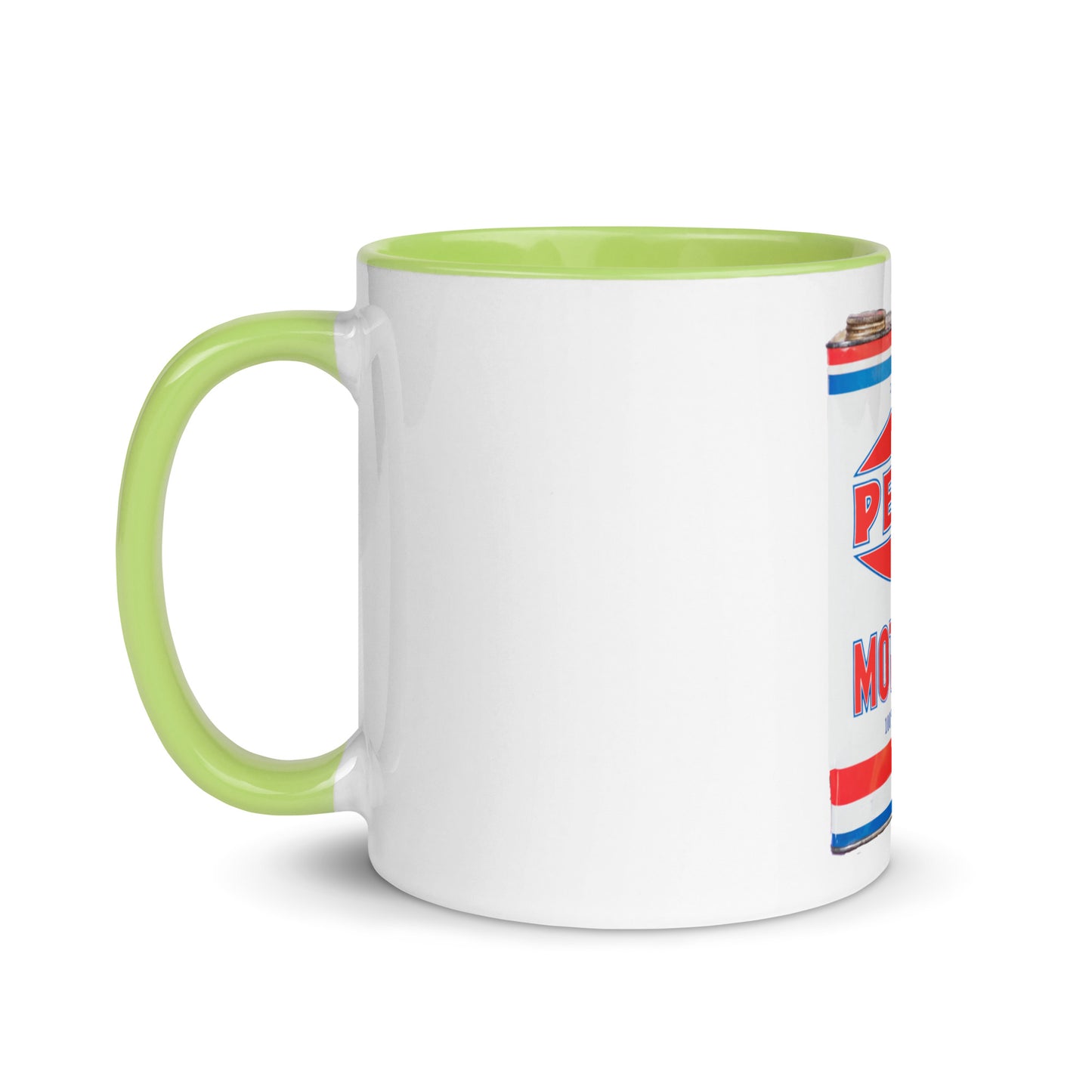 Vintage Petco Oil Can Mug with Color Inside
