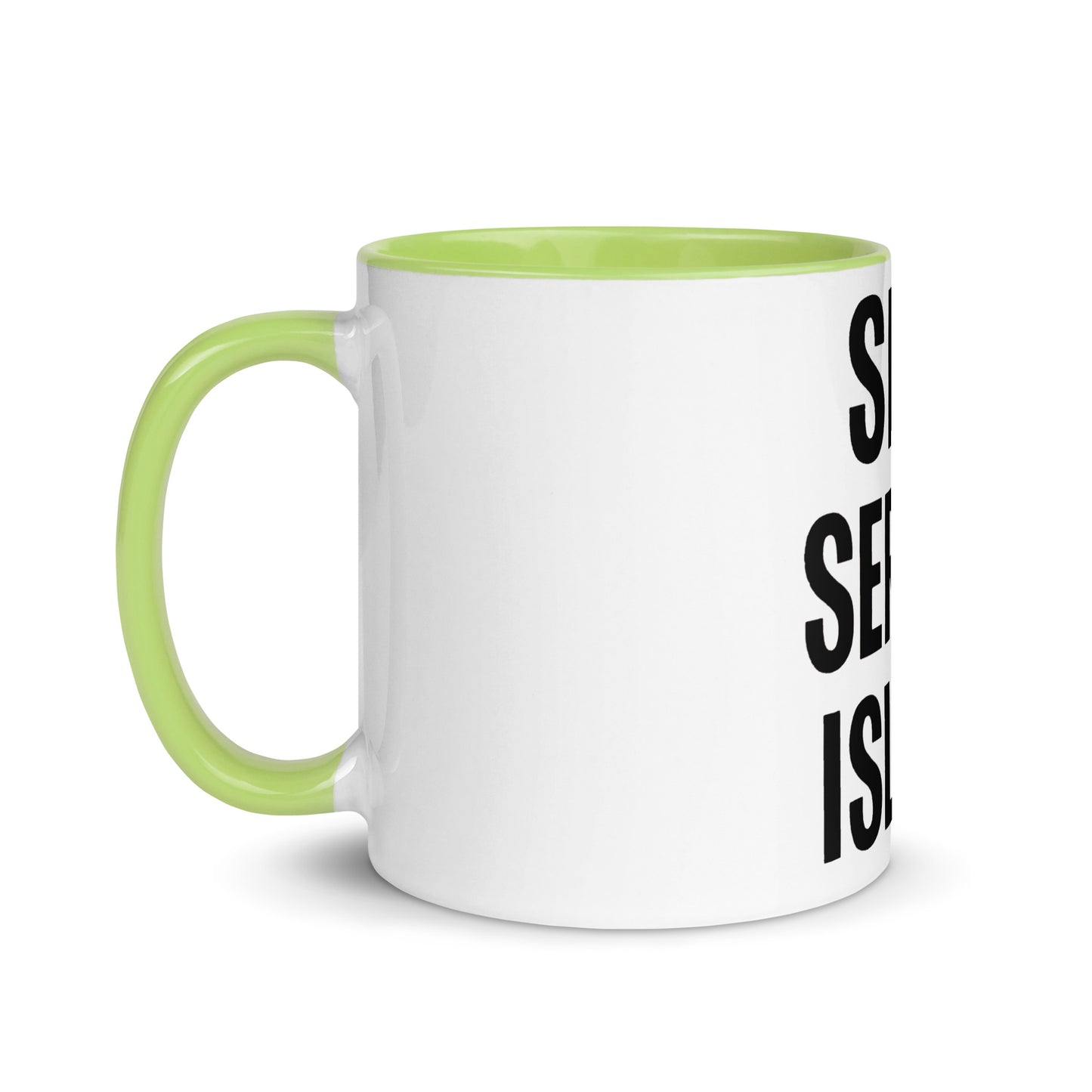 Self Service Island Design Mug with Color Inside