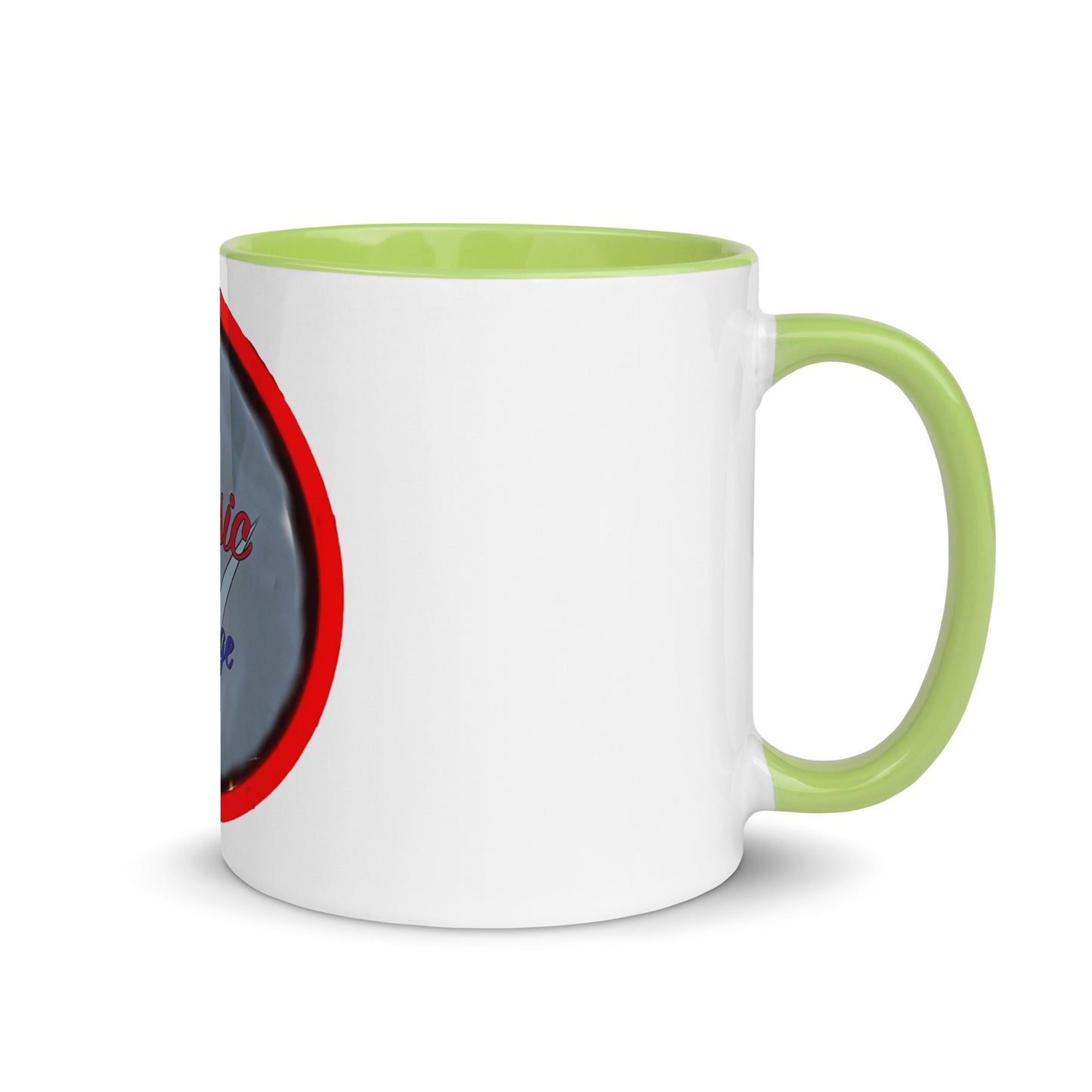 Classic Car Garage Neon Graffiti Style Mug with Color Inside