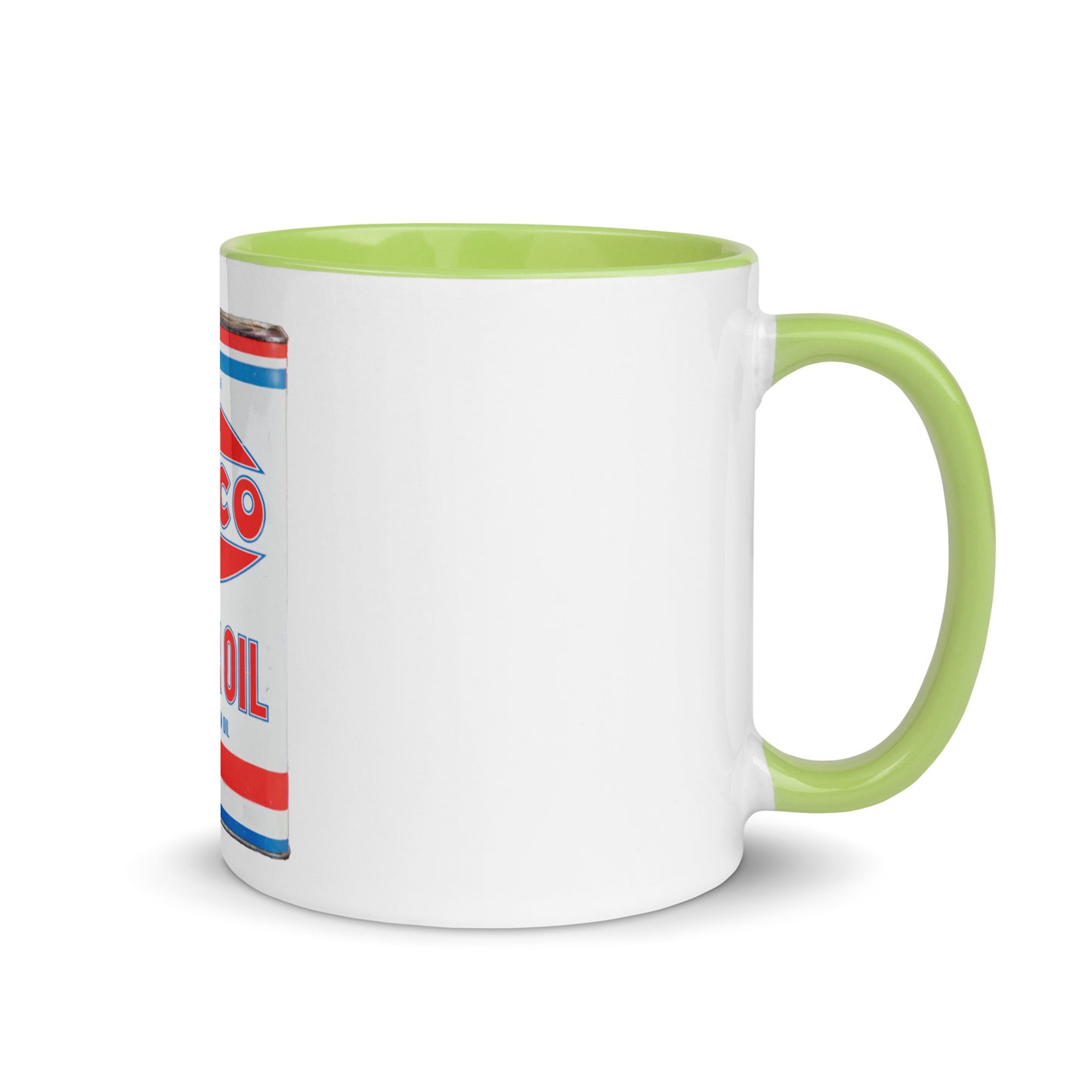Vintage Petco Oil Can Mug with Color Inside
