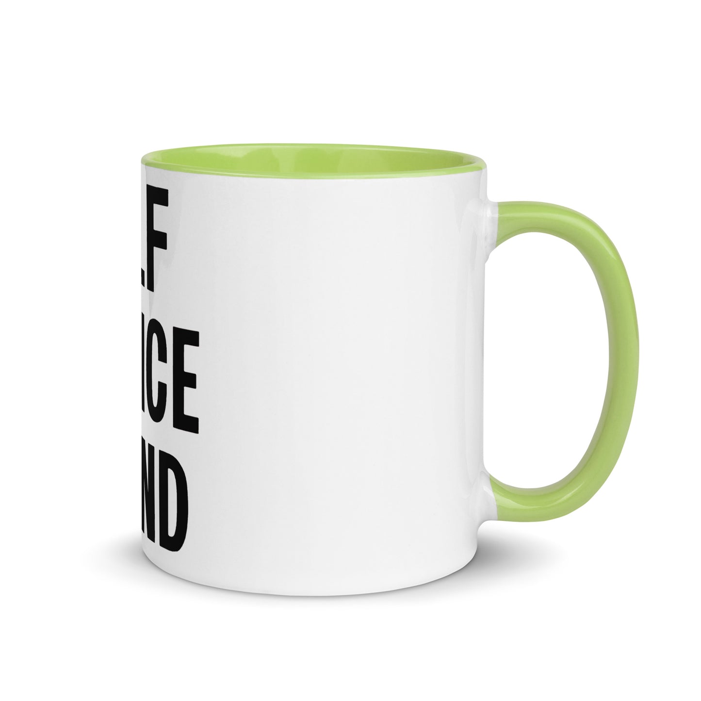 Self Service Island Design Mug with Color Inside