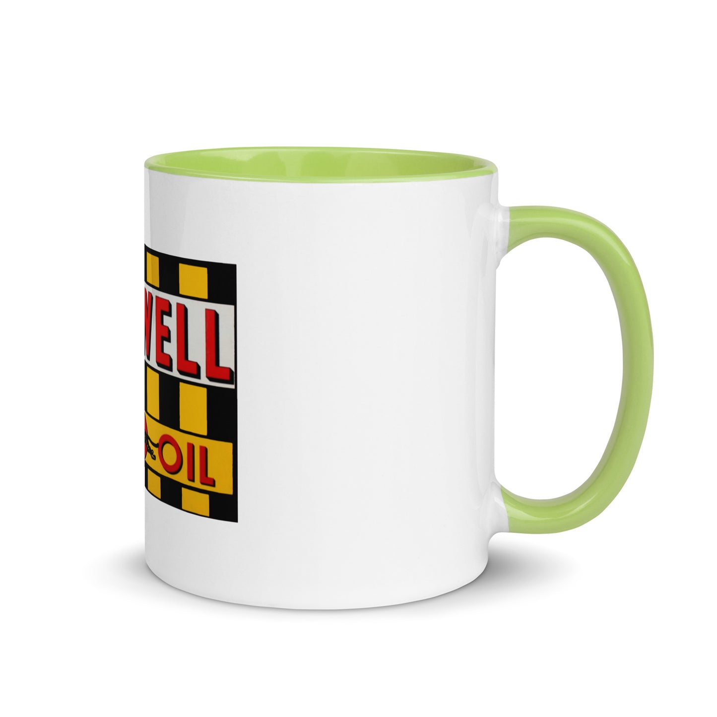 Retro Speedway Tin Syle Mug with Color Inside