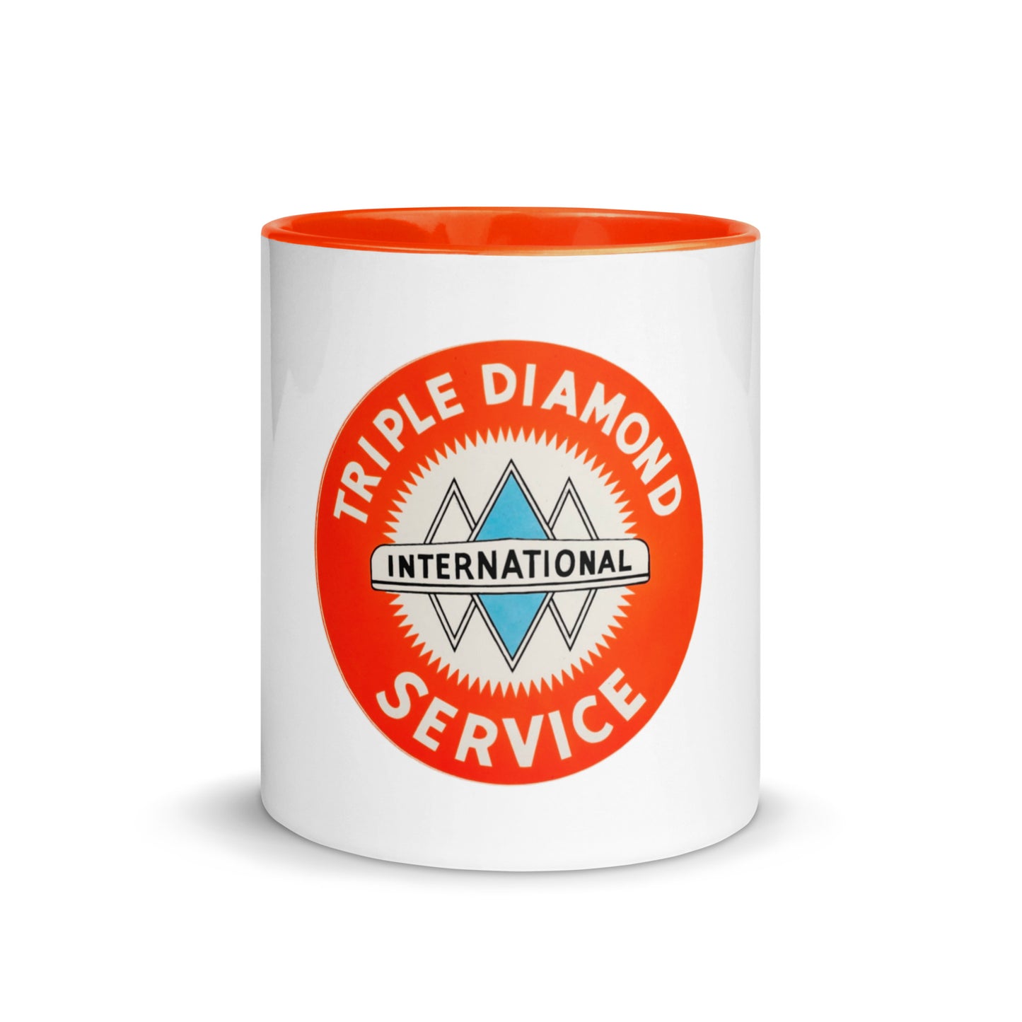 Triple Diamond Service Tin Style Mug with Color Inside