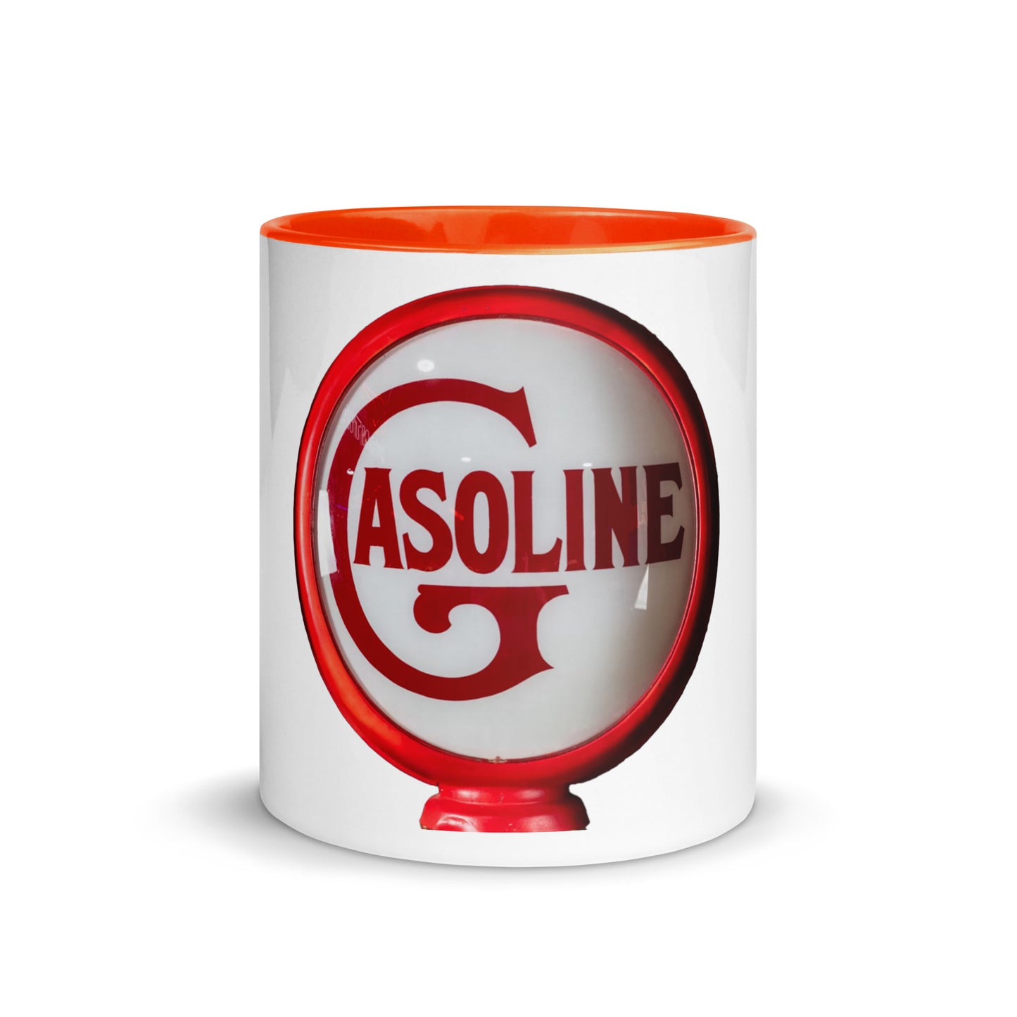Vintage Gas Globe design Mug with Color Inside