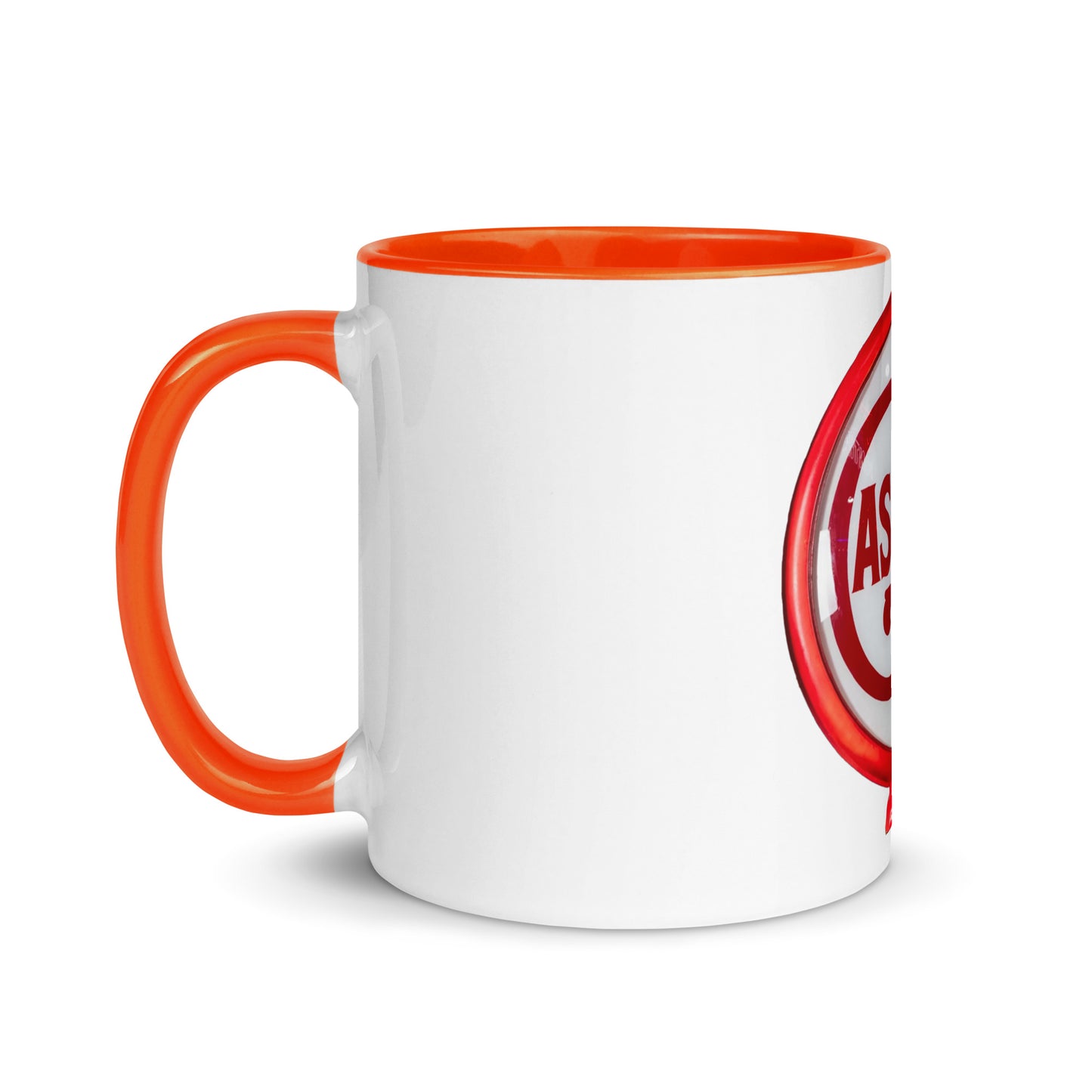 Vintage Gas Globe design Mug with Color Inside