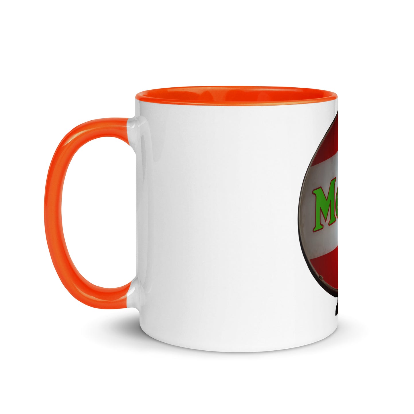 Retro Metro Globe Style Mug with Color Inside