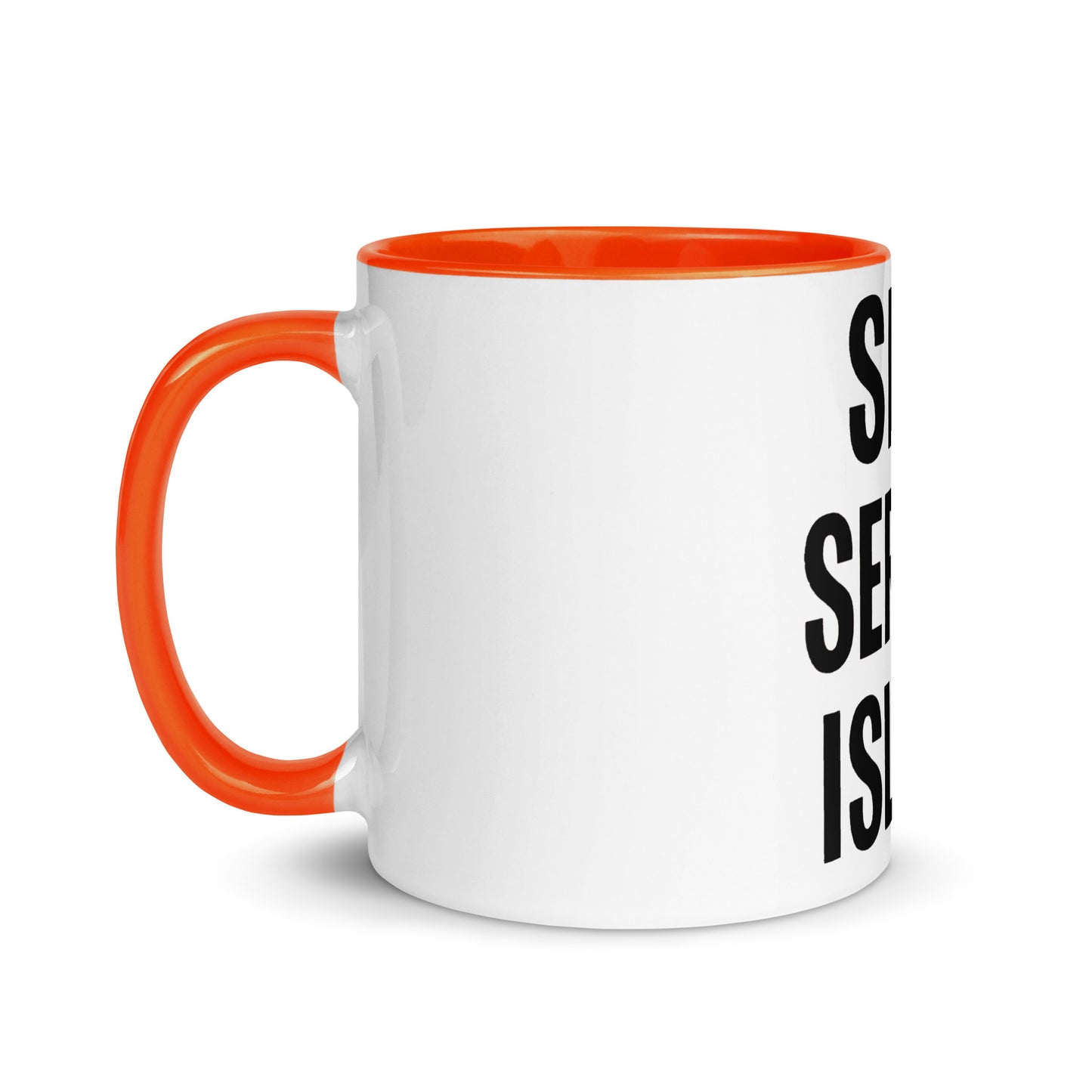 Self Service Island Design Mug with Color Inside