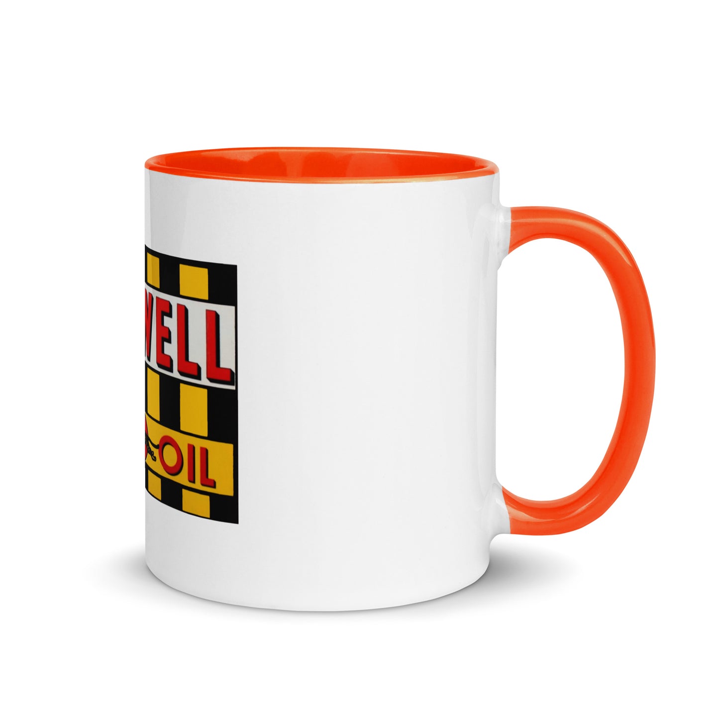 Retro Speedway Tin Syle Mug with Color Inside