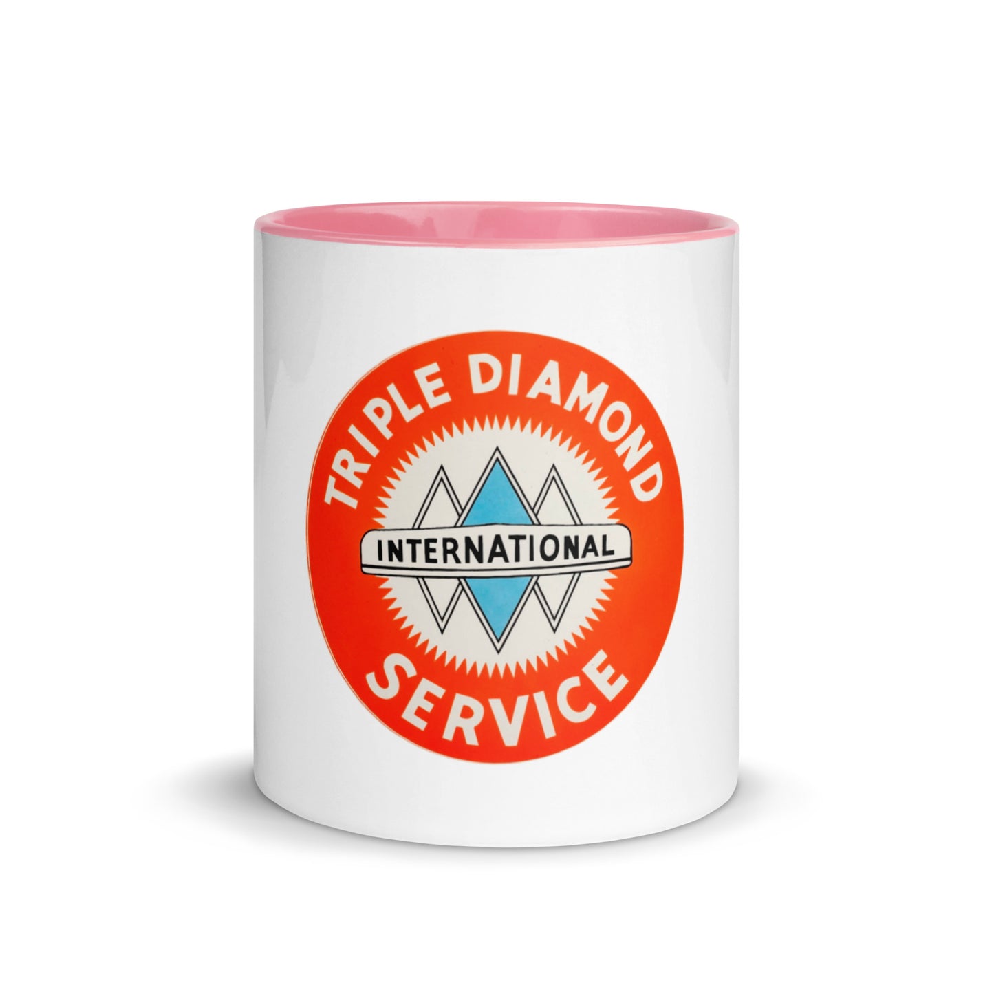 Triple Diamond Service Tin Style Mug with Color Inside