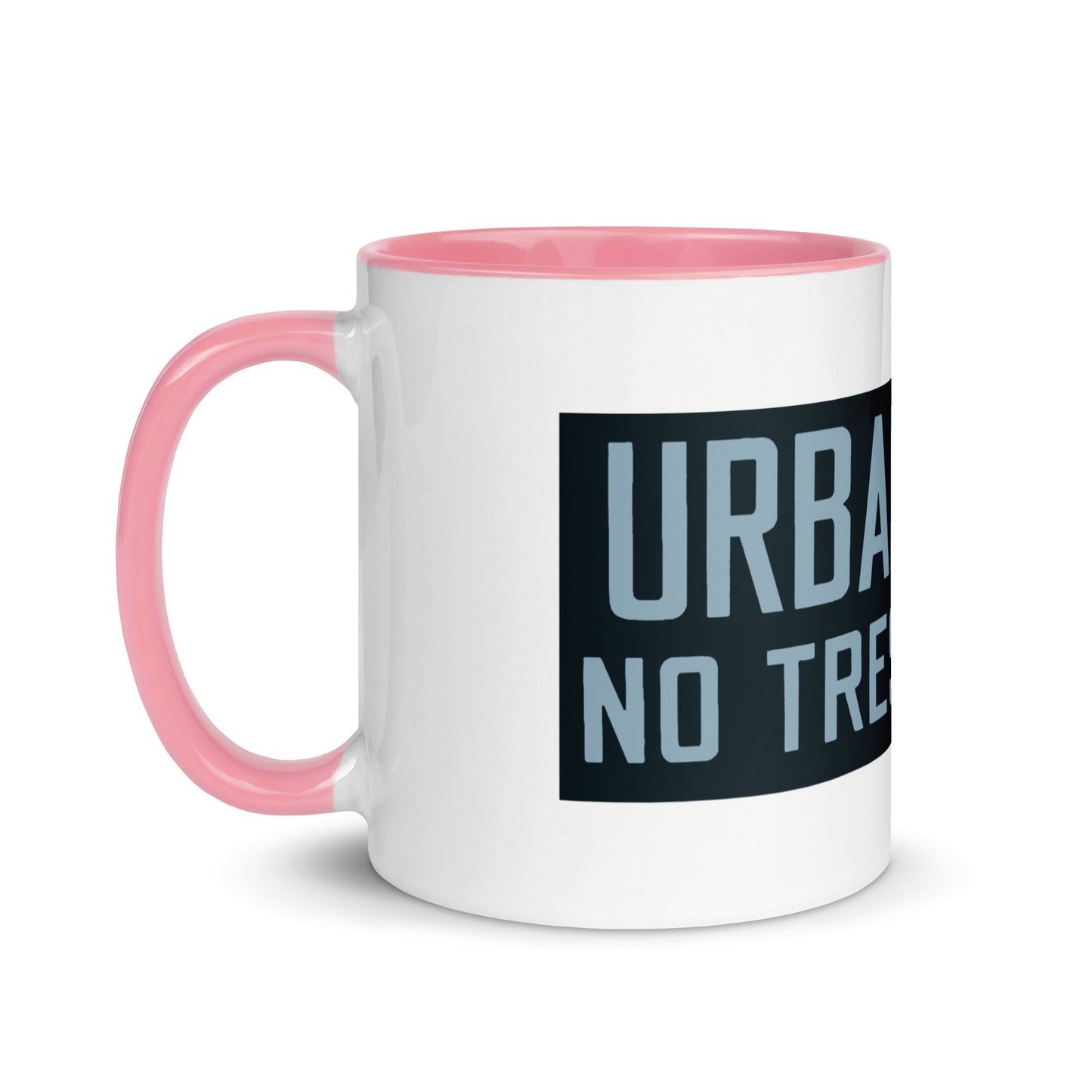 Retro Urban Farm Sign Porcelain Style Mug with Color Inside