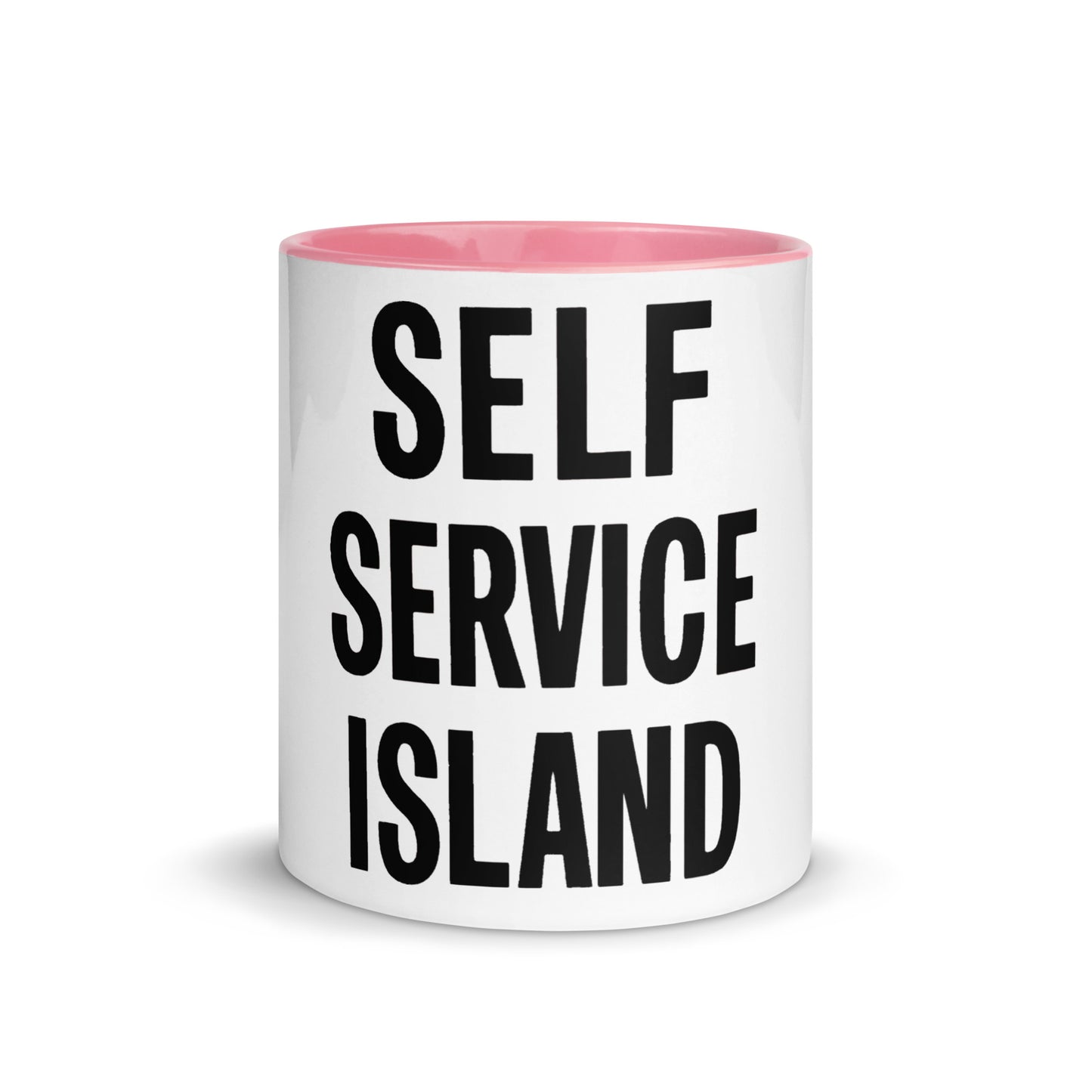 Self Service Island Design Mug with Color Inside