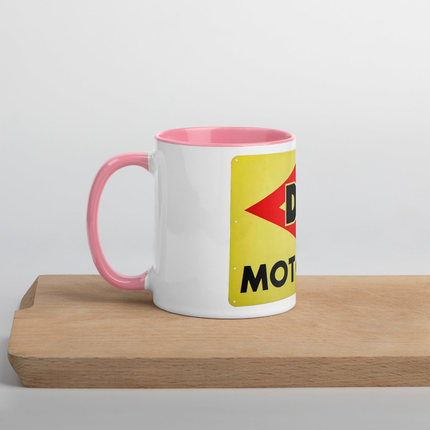 DX Oil Vintage Sign Style Mug with Color Inside