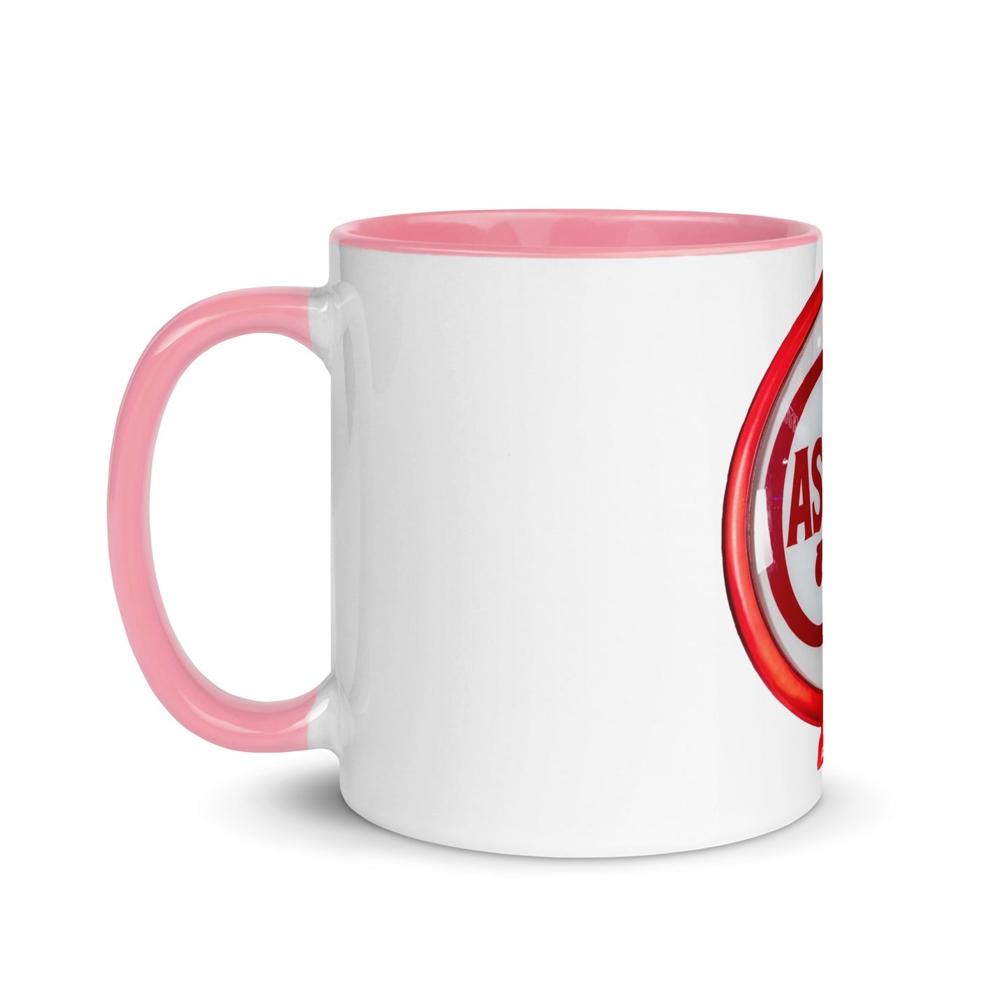Vintage Gas Globe design Mug with Color Inside