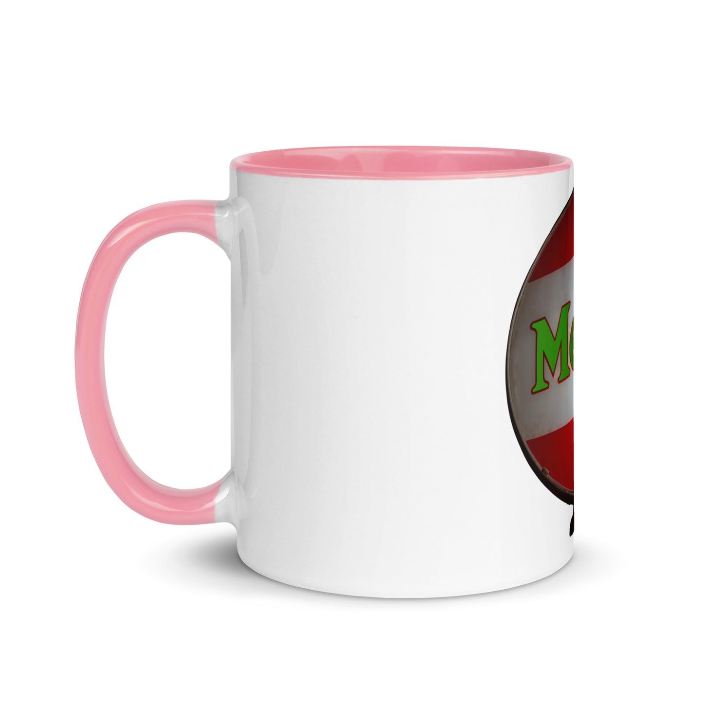 Retro Metro Globe Style Mug with Color Inside