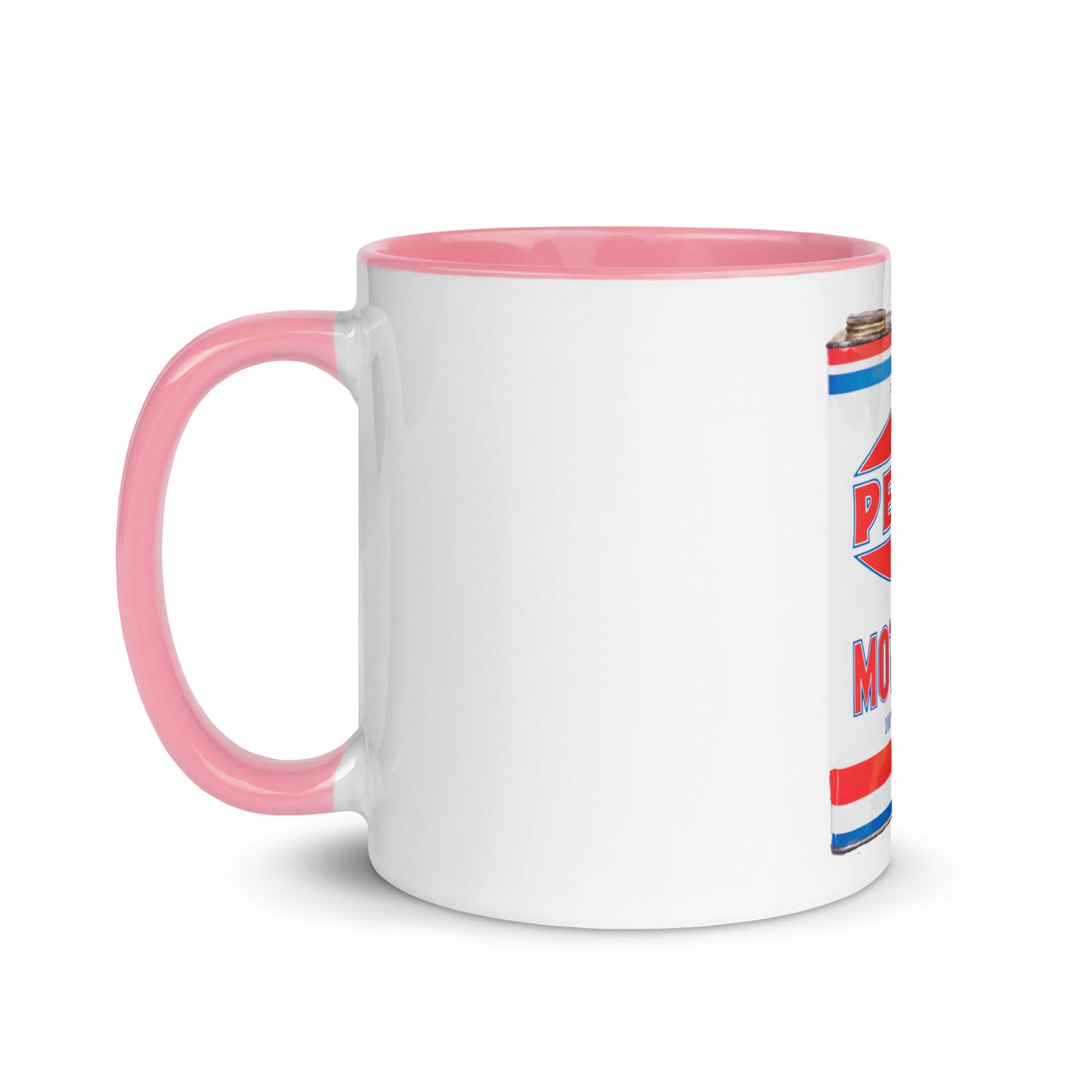 Vintage Petco Oil Can Mug with Color Inside