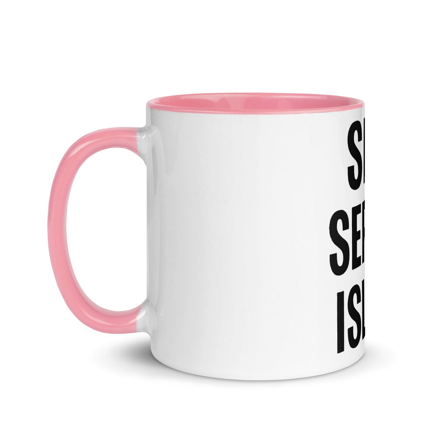 Self Service Island Design Mug with Color Inside