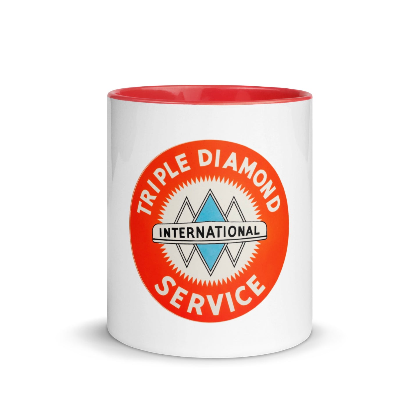 Triple Diamond Service Tin Style Mug with Color Inside