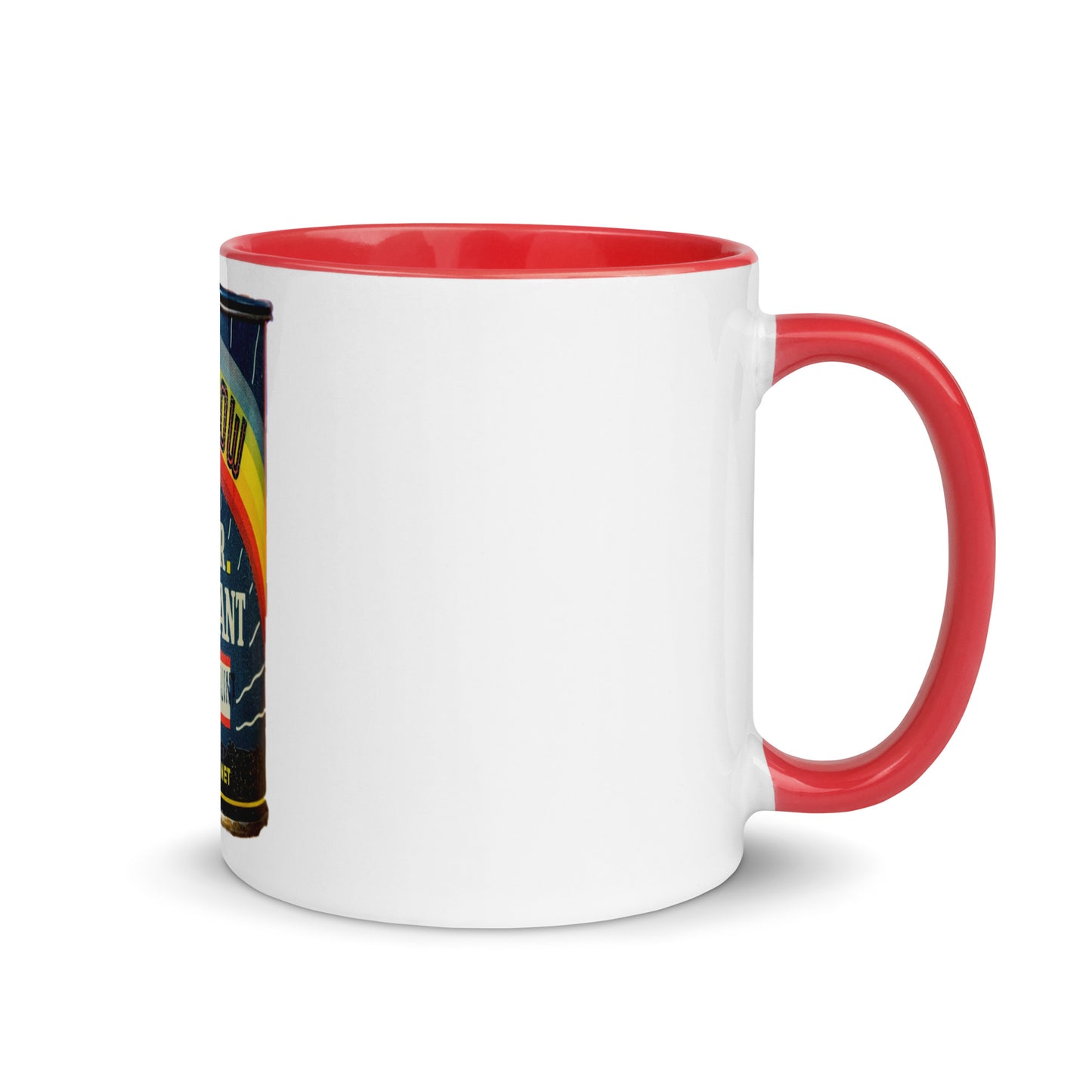 Vintage Grease Soup Can Style Mug with Color Inside