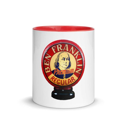 Ben Franklin Globe Style Mug with Color Inside