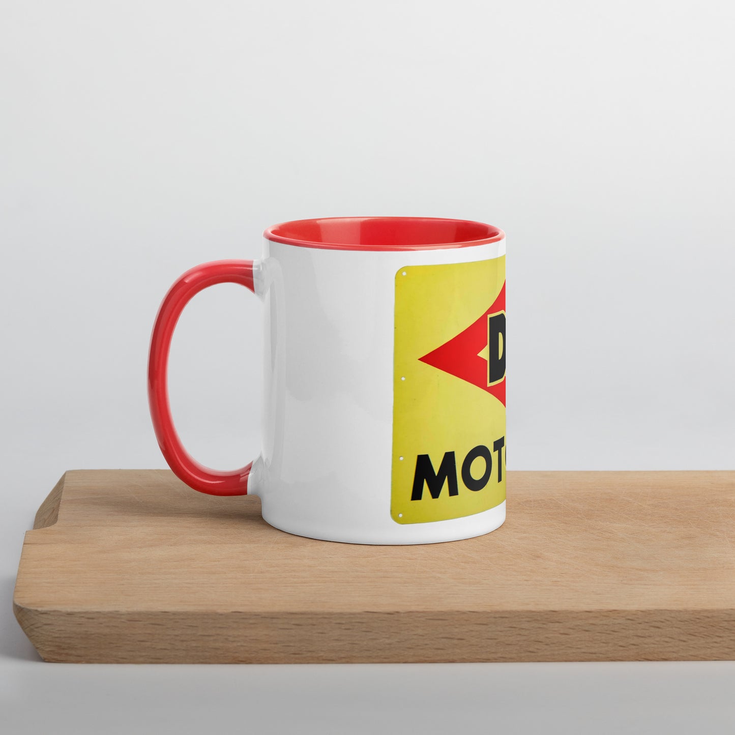 DX Oil Vintage Sign Style Mug with Color Inside