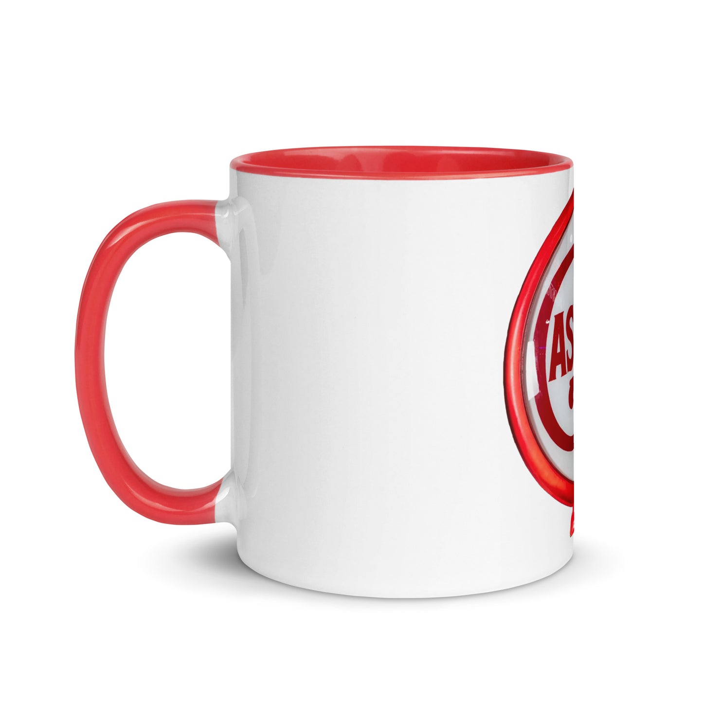 Vintage Gas Globe design Mug with Color Inside