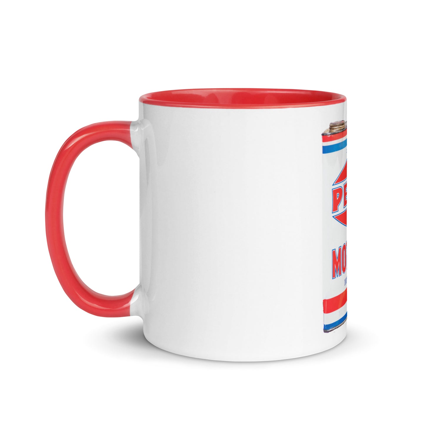 Vintage Petco Oil Can Mug with Color Inside