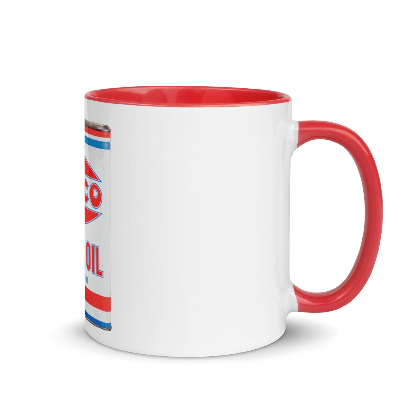Vintage Petco Oil Can Mug with Color Inside