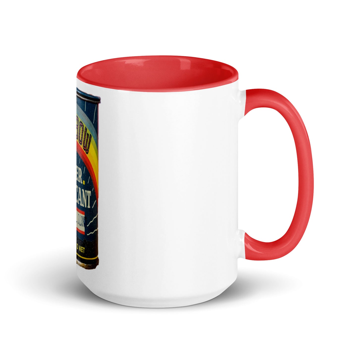 Vintage Grease Soup Can Style Mug with Color Inside