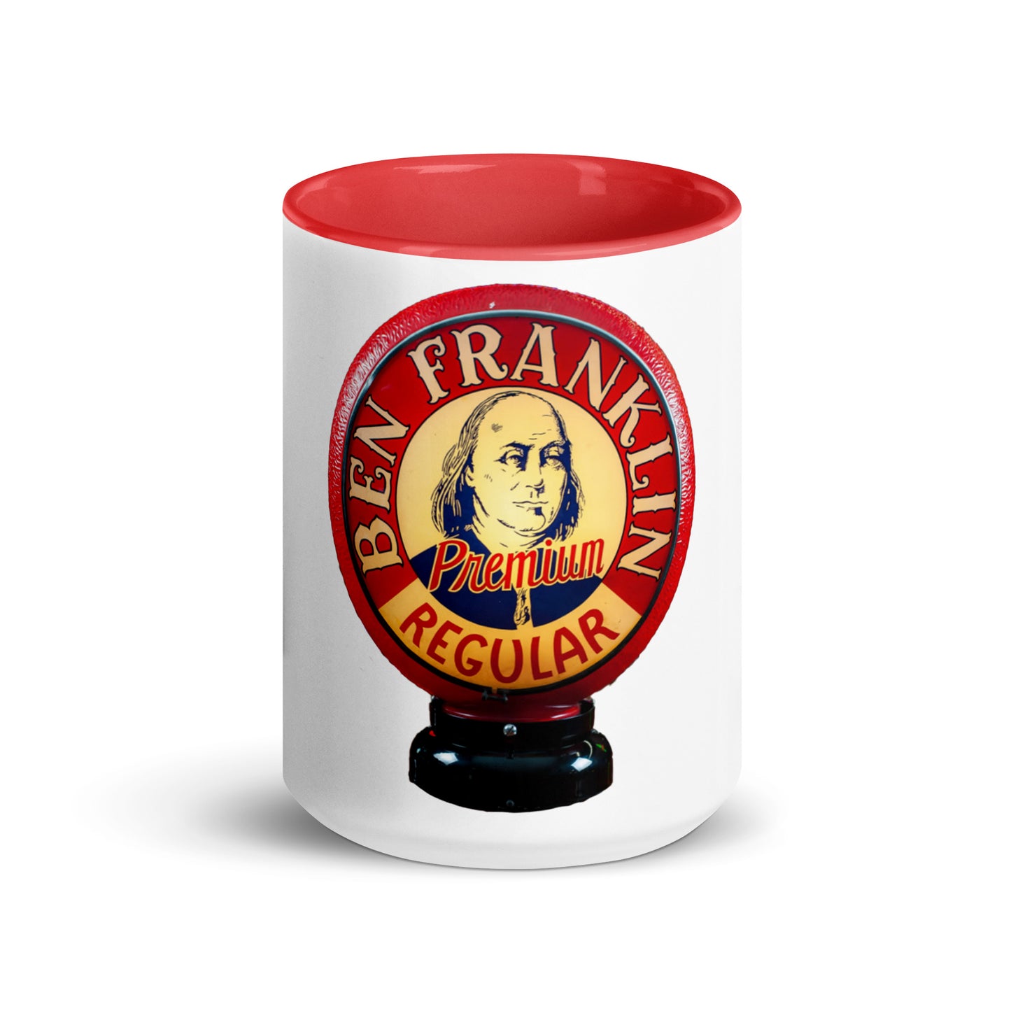 Ben Franklin Globe Style Mug with Color Inside