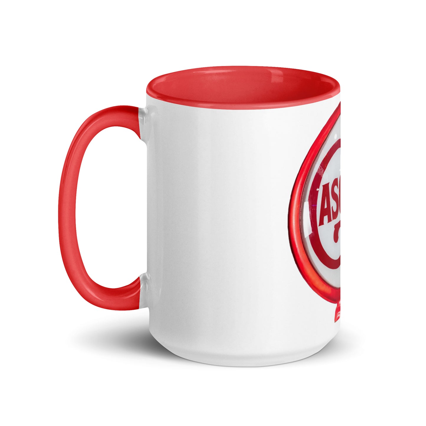 Vintage Gas Globe design Mug with Color Inside