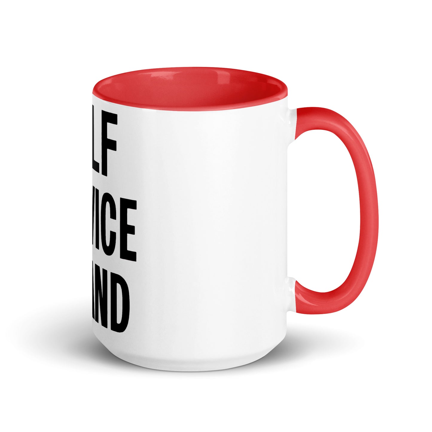 Self Service Island Design Mug with Color Inside