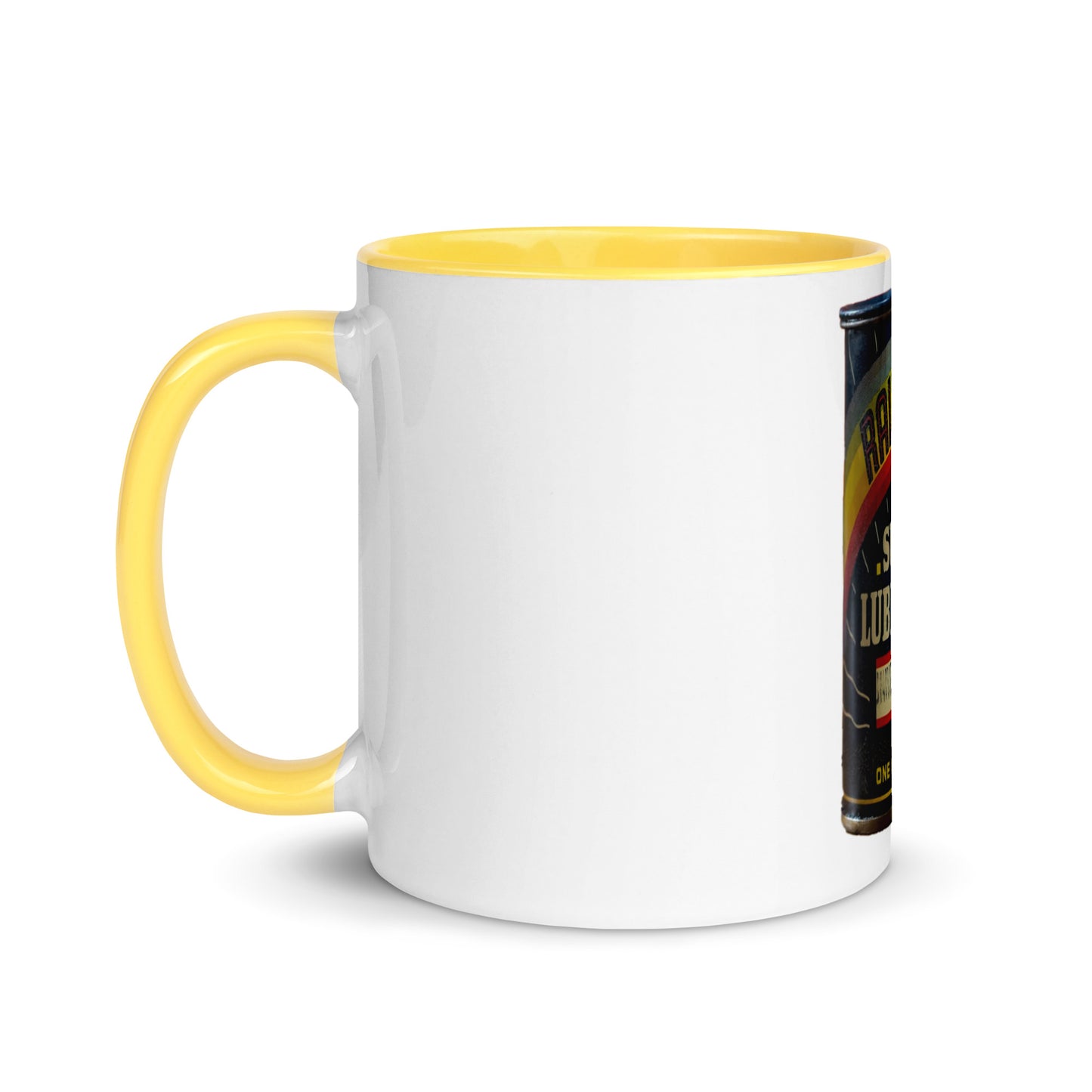 Vintage Grease Soup Can Style Mug with Color Inside