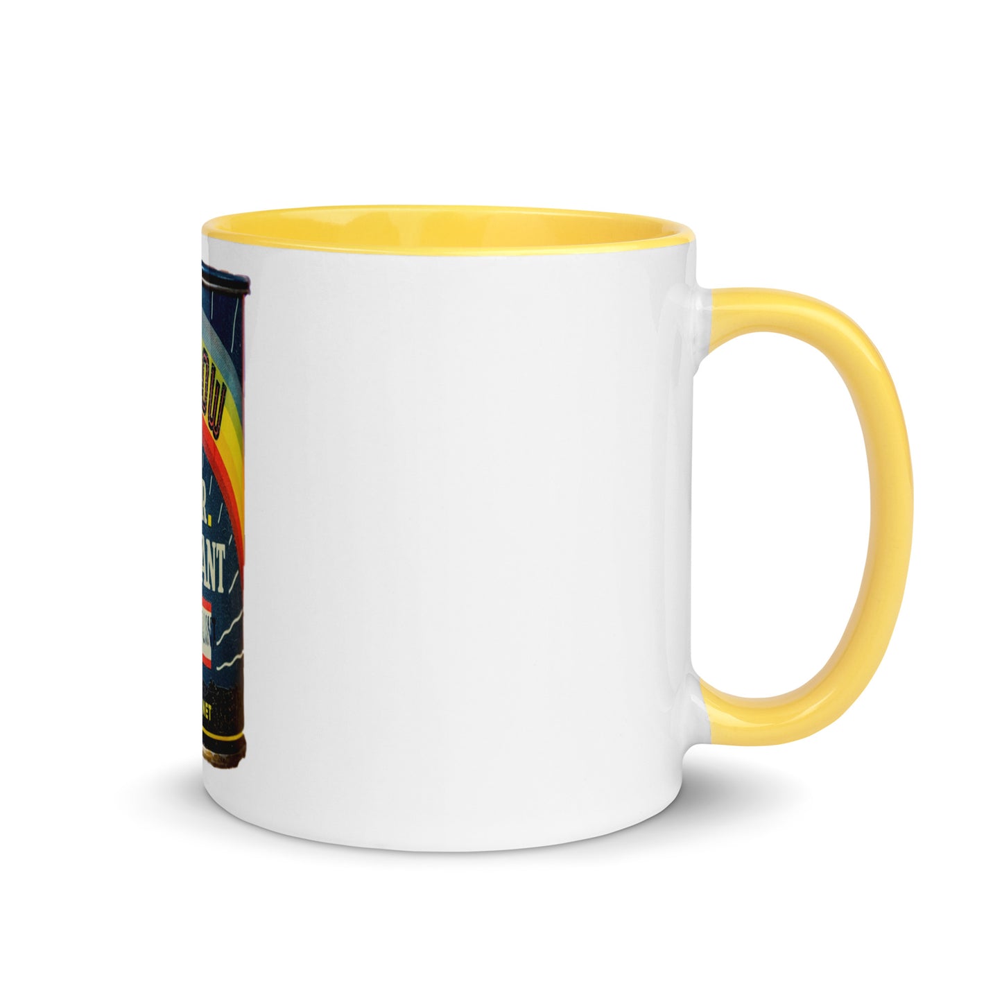 Vintage Grease Soup Can Style Mug with Color Inside