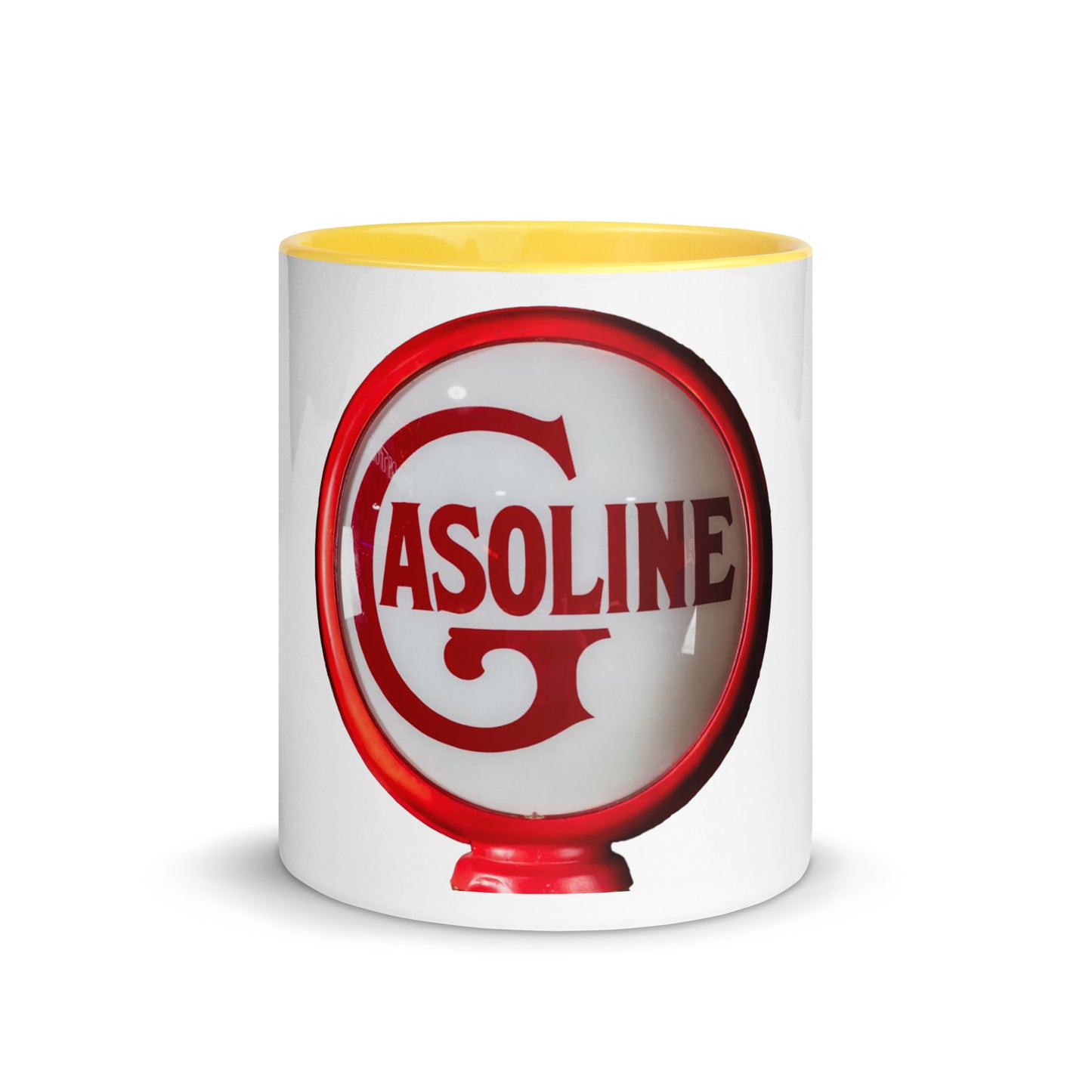 Vintage Gas Globe design Mug with Color Inside